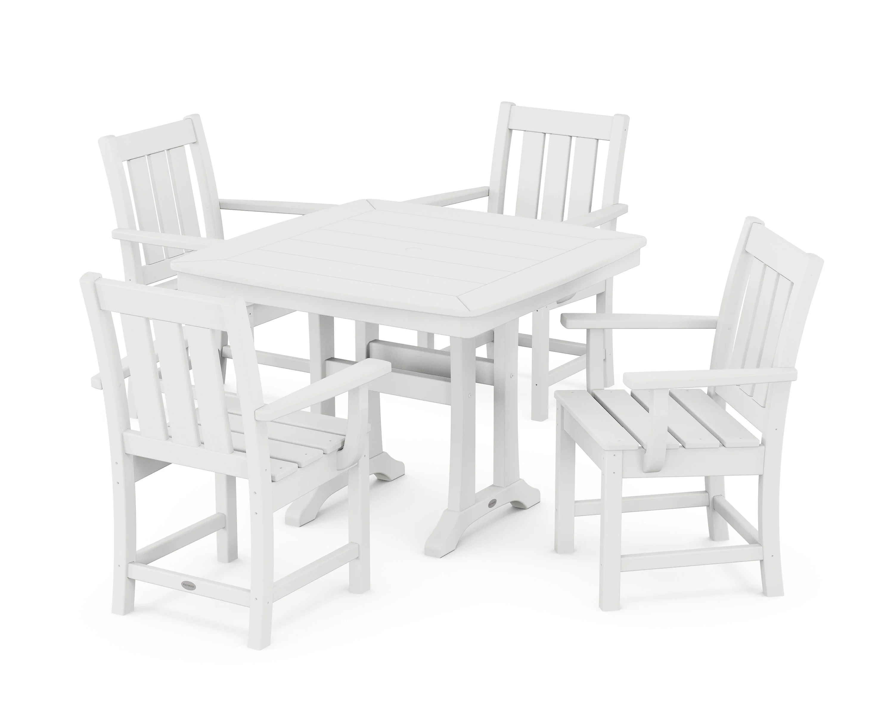 Oxford 5-Piece Dining Set with Trestle Legs - Image 4