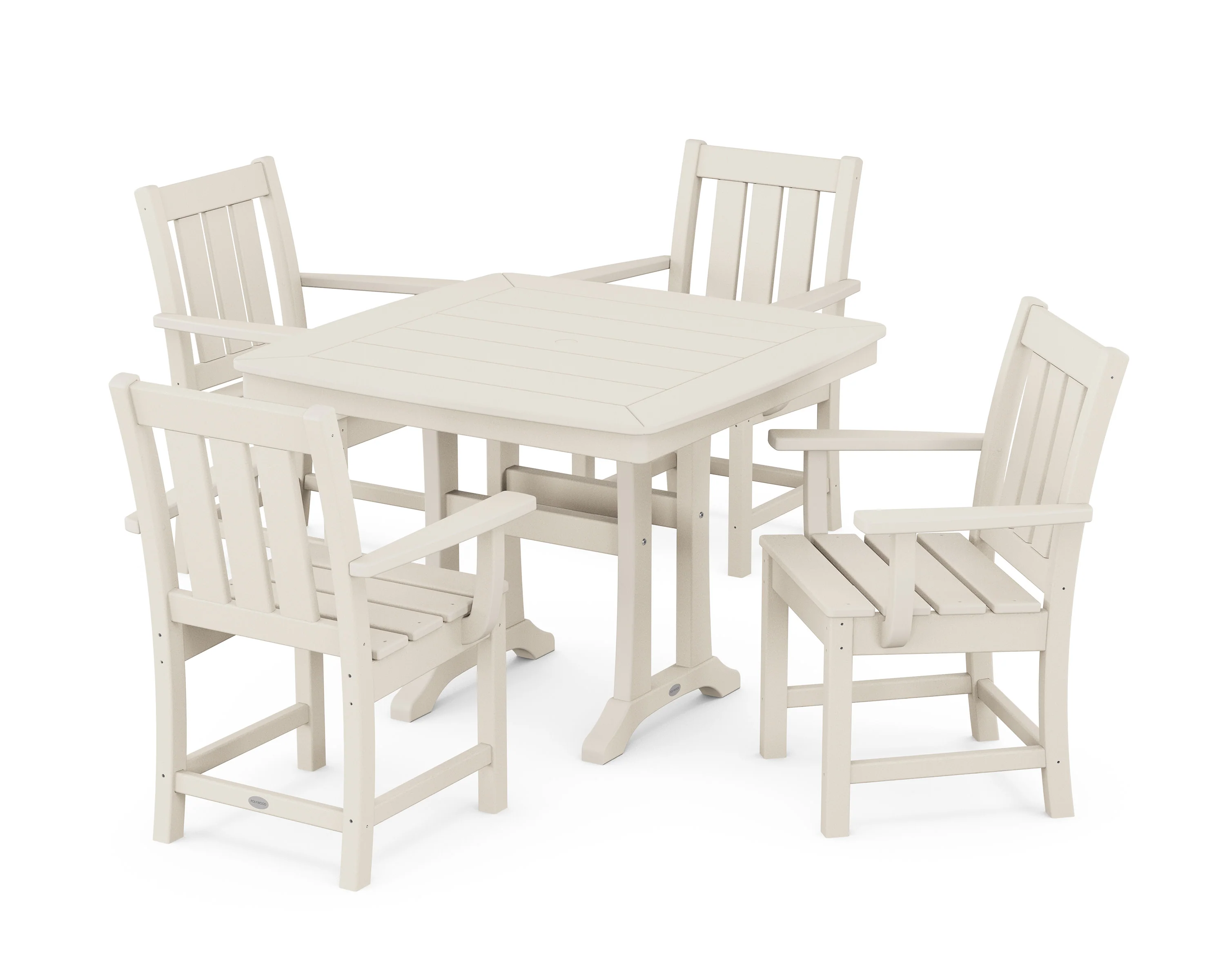 Oxford 5-Piece Dining Set with Trestle Legs - Image 8
