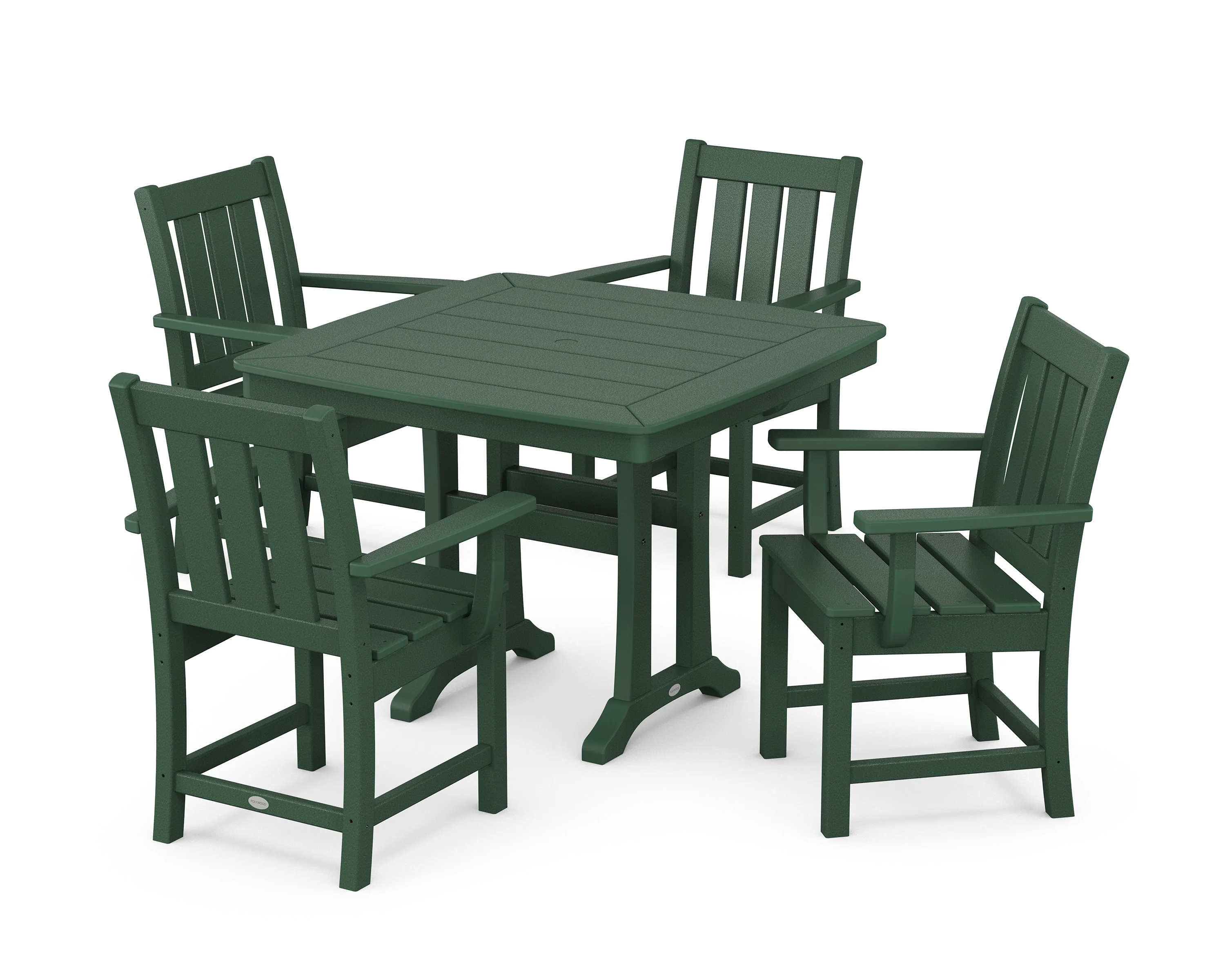 Oxford 5-Piece Dining Set with Trestle Legs - Image 9