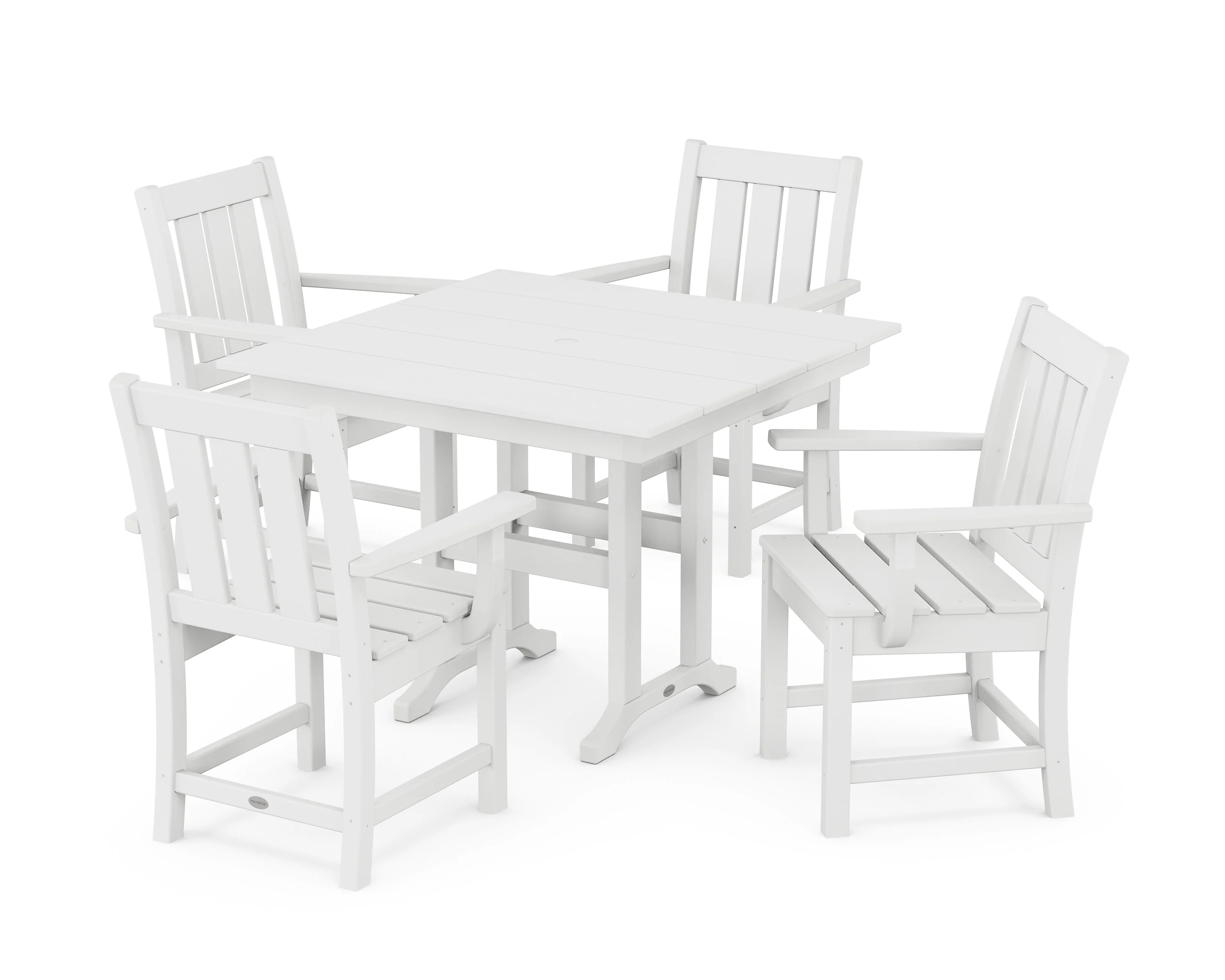 Oxford 5-Piece Farmhouse Dining Set - Image 4