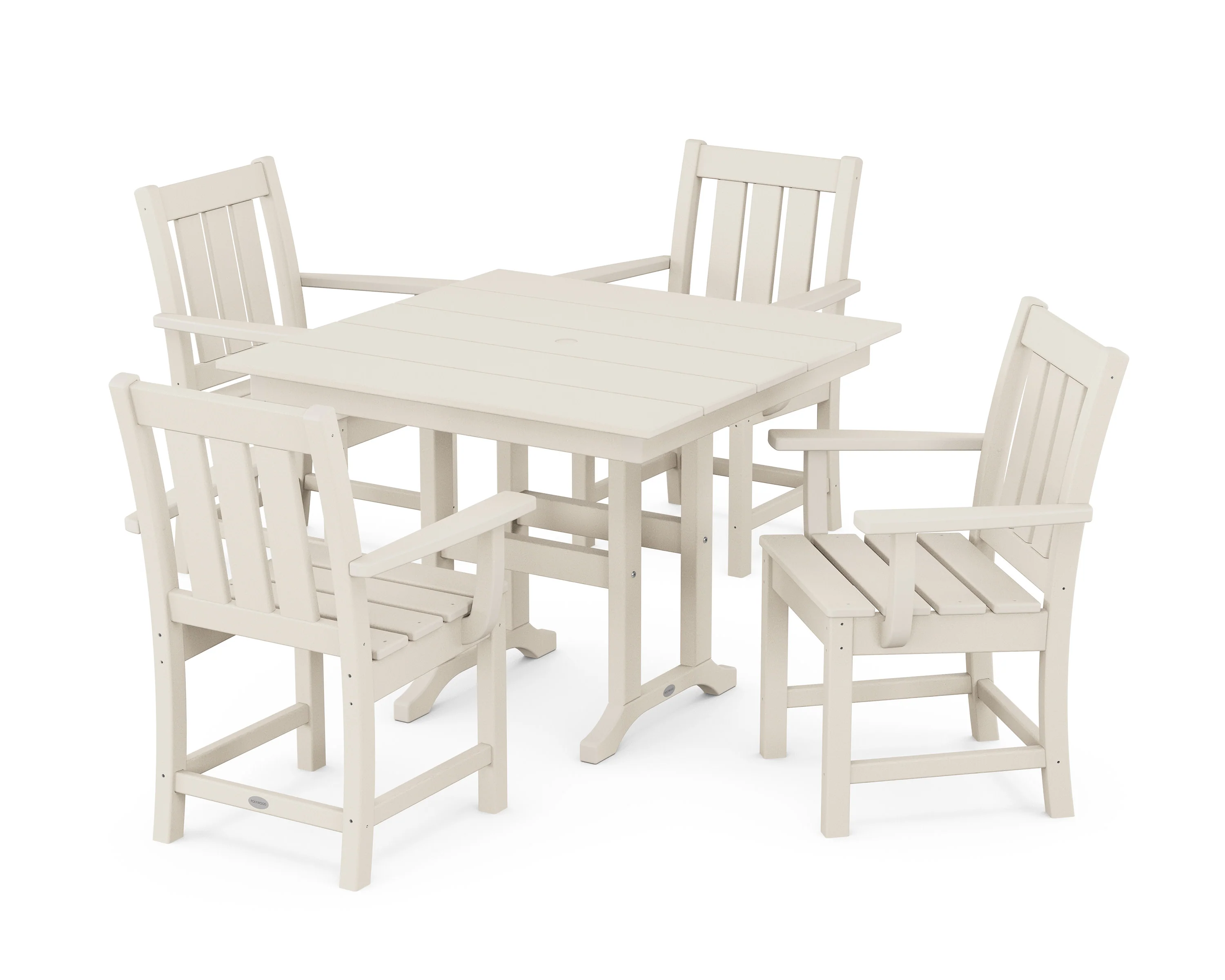 Oxford 5-Piece Farmhouse Dining Set - Image 5