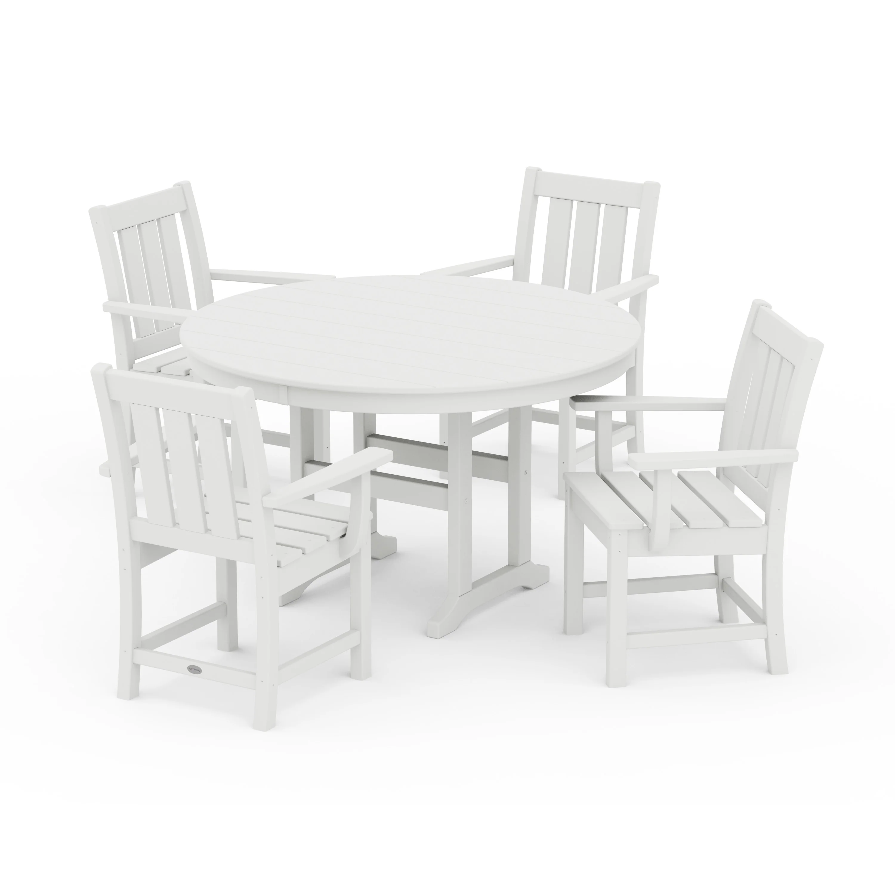Oxford 5-Piece Round Farmhouse Dining Set - Image 6