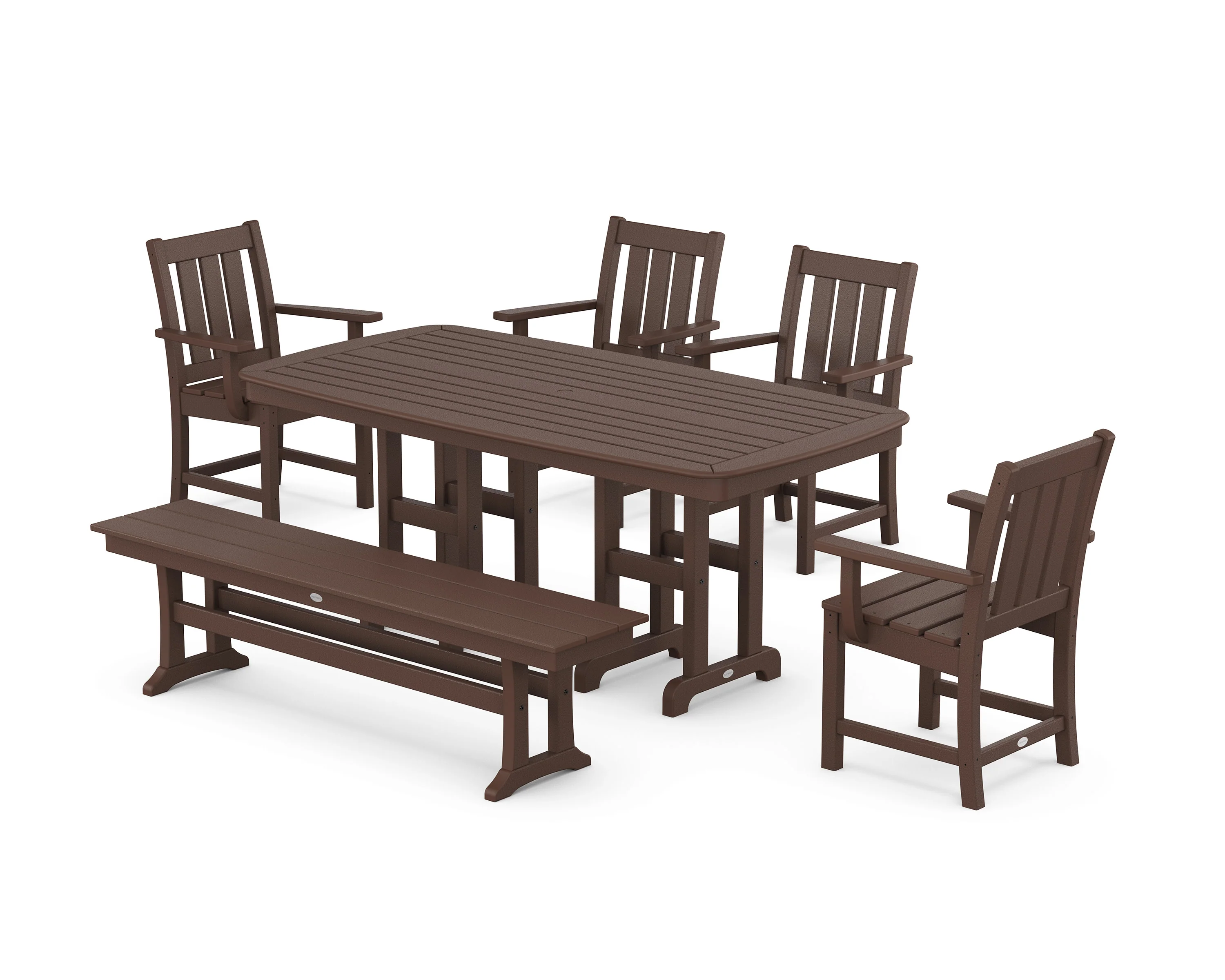 Oxford 6-Piece Dining Set with Bench - Image 6