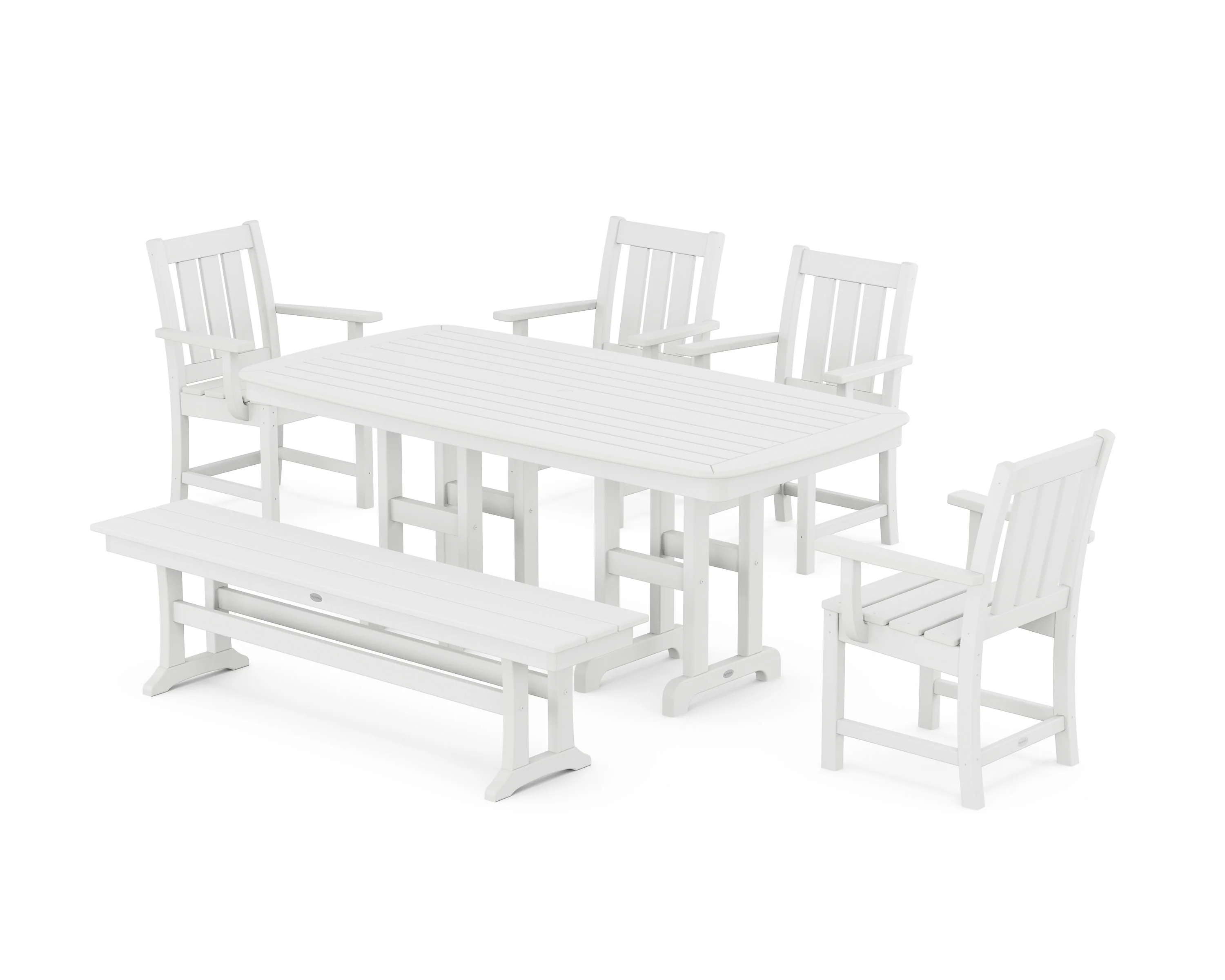 Oxford 6-Piece Dining Set with Bench - Image 8
