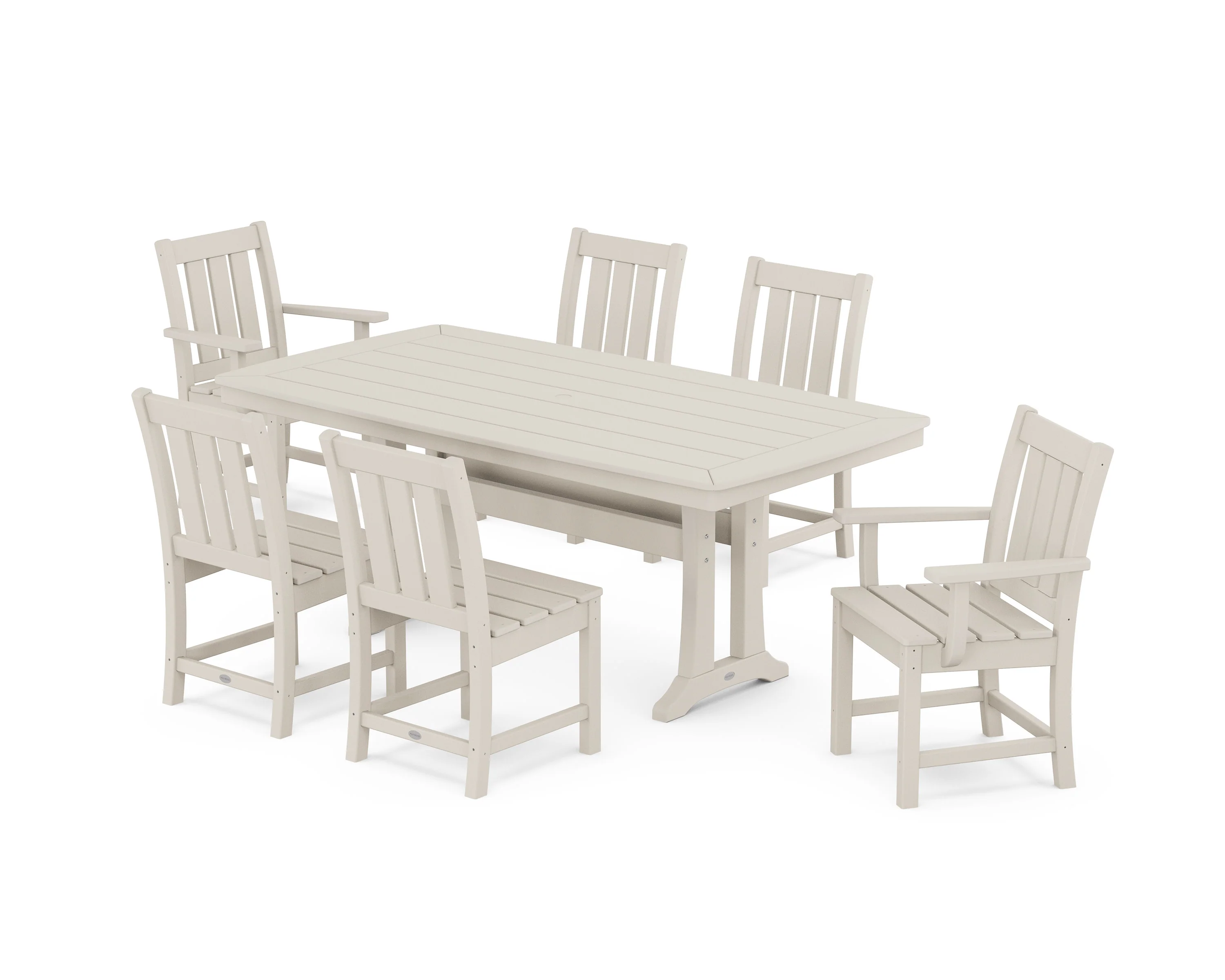 Oxford 7-Piece Dining Set with Trestle Legs - Image 6