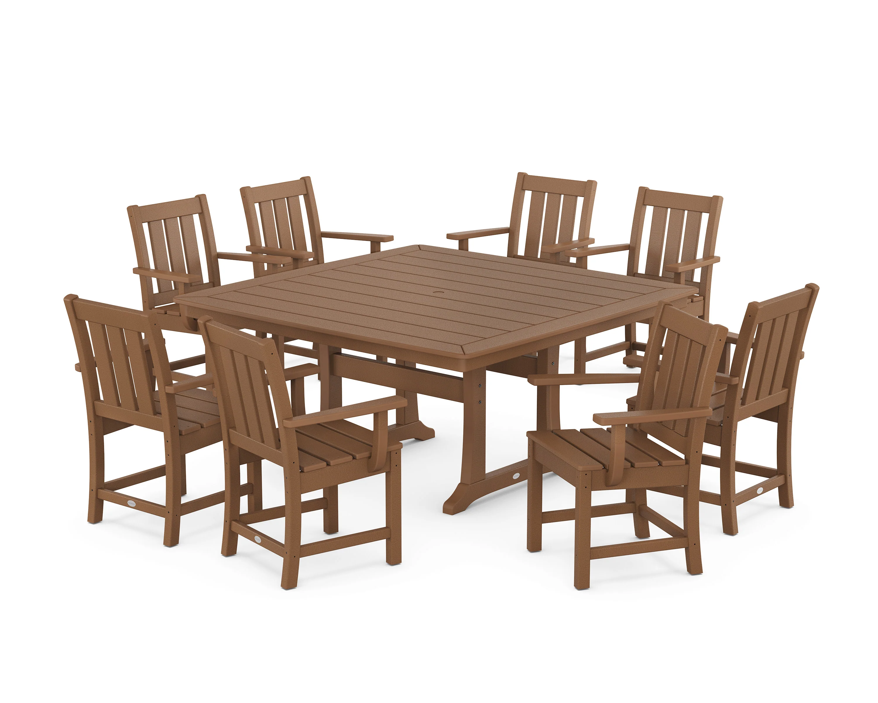 Oxford 9-Piece Square Dining Set with Trestle Legs - Image 4