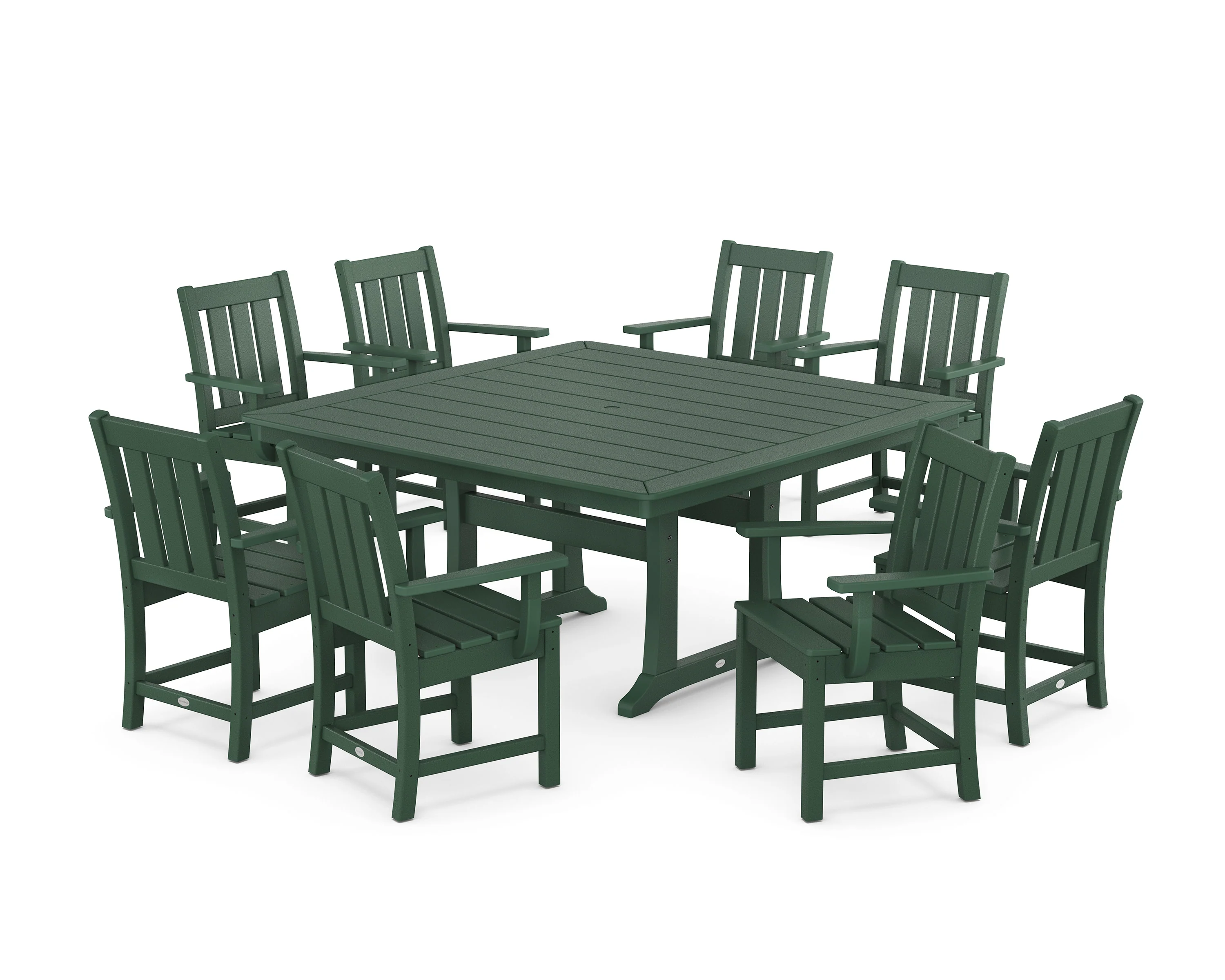Oxford 9-Piece Square Dining Set with Trestle Legs - Image 7