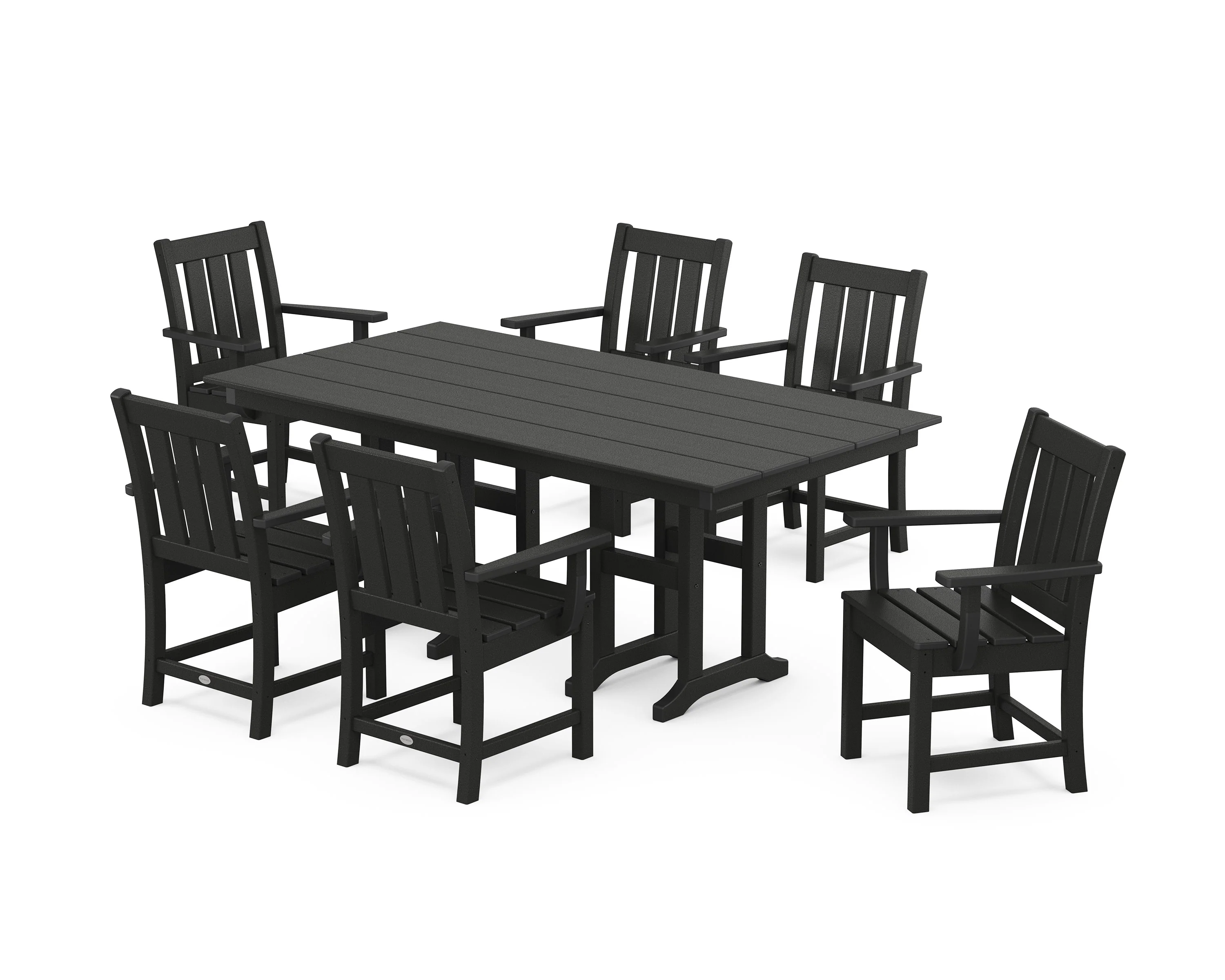 Oxford Arm Chair 7-Piece Farmhouse Dining Set - Image 5