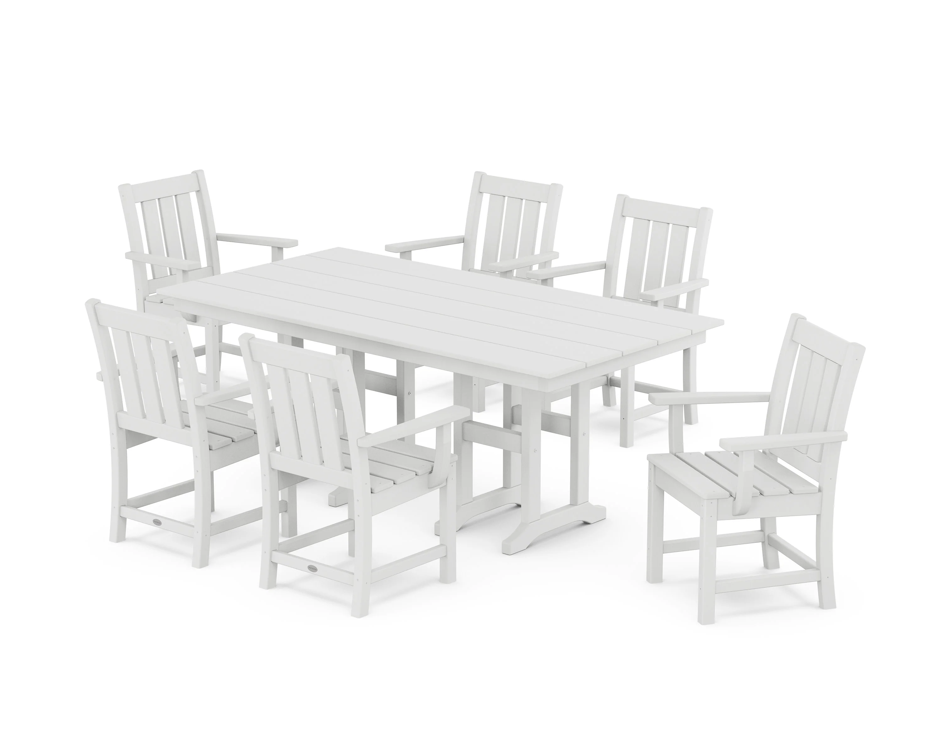 Oxford Arm Chair 7-Piece Farmhouse Dining Set - Image 7