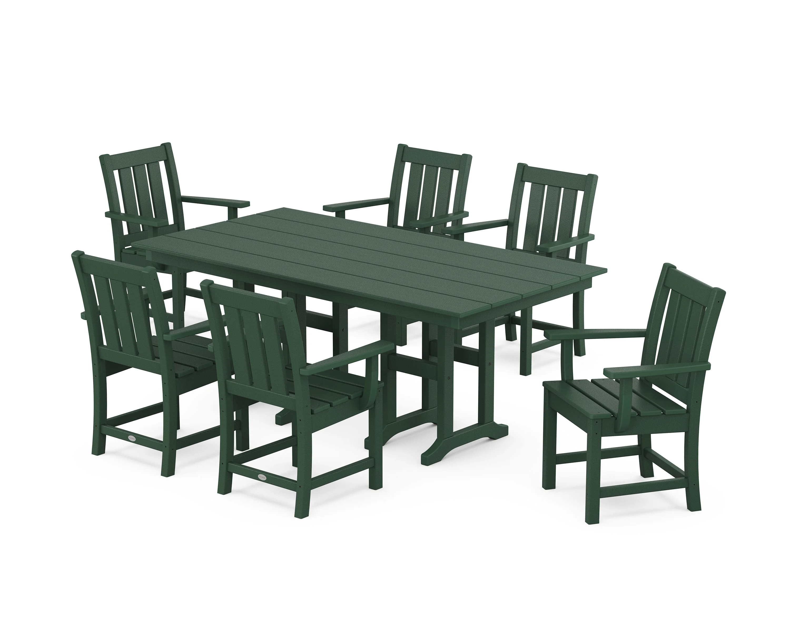 Oxford Arm Chair 7-Piece Farmhouse Dining Set - Image 9