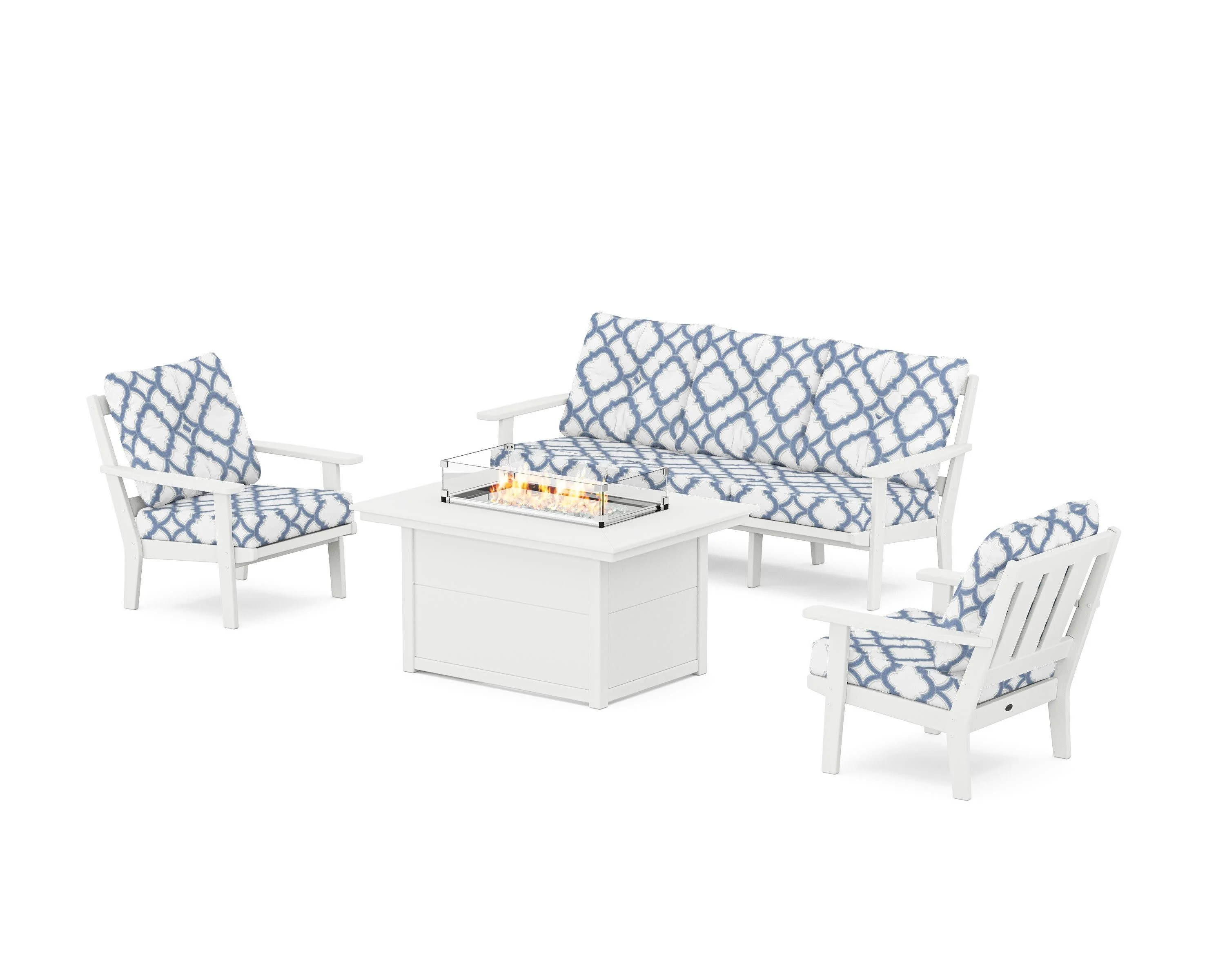 Oxford Deep Seating Fire Pit Table Set - Image 111