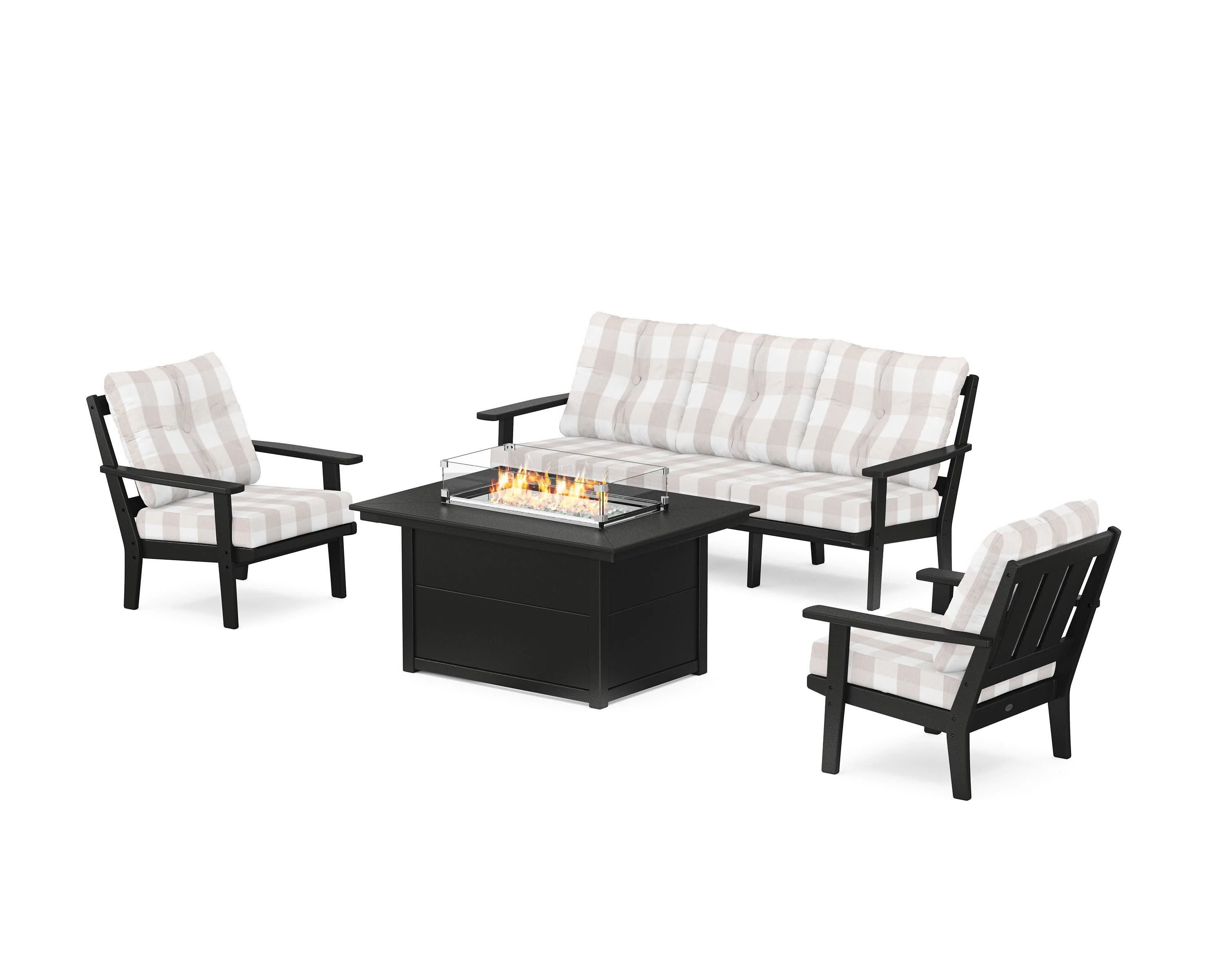 Oxford Deep Seating Fire Pit Table Set - Image 113