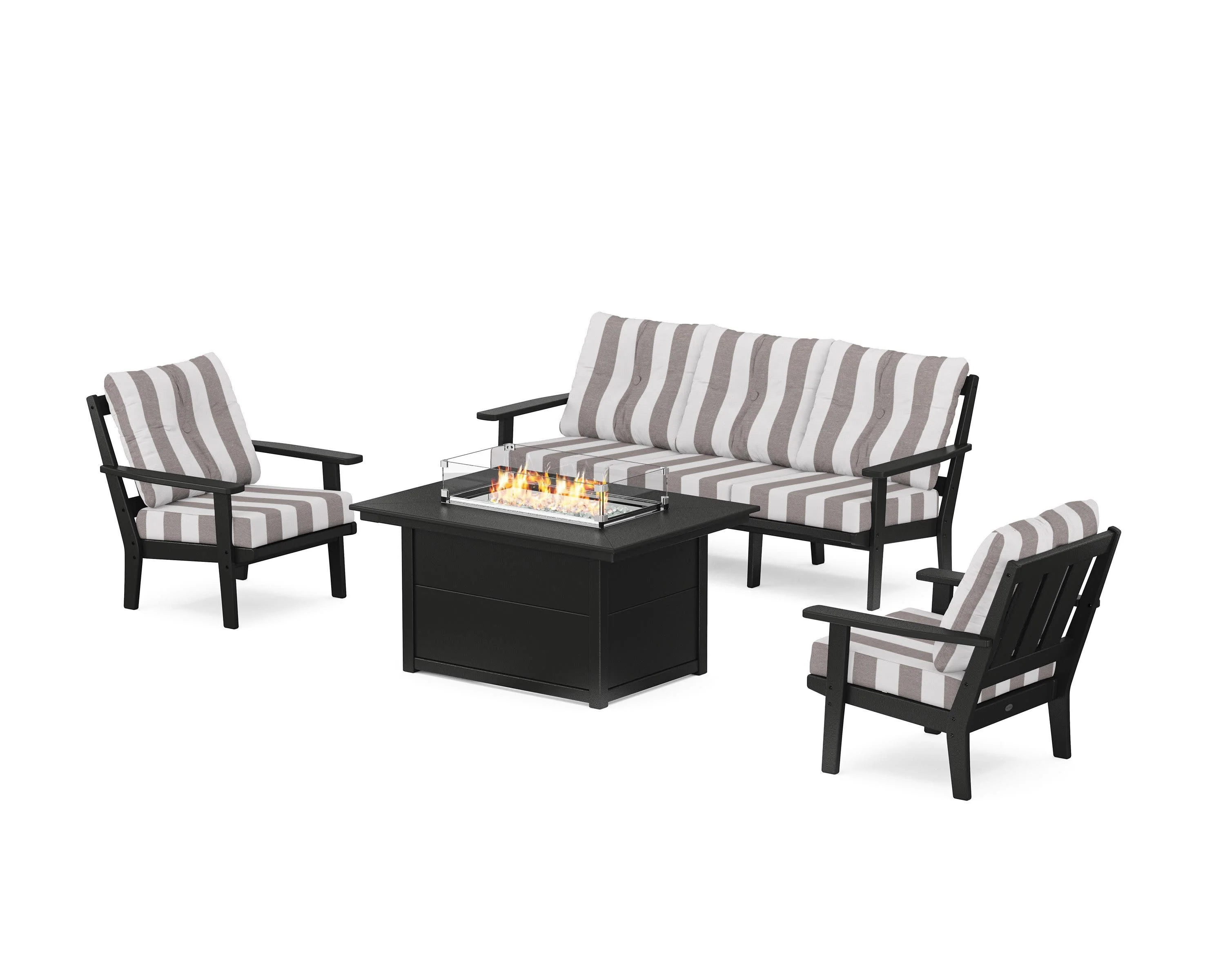 Oxford Deep Seating Fire Pit Table Set - Image 119