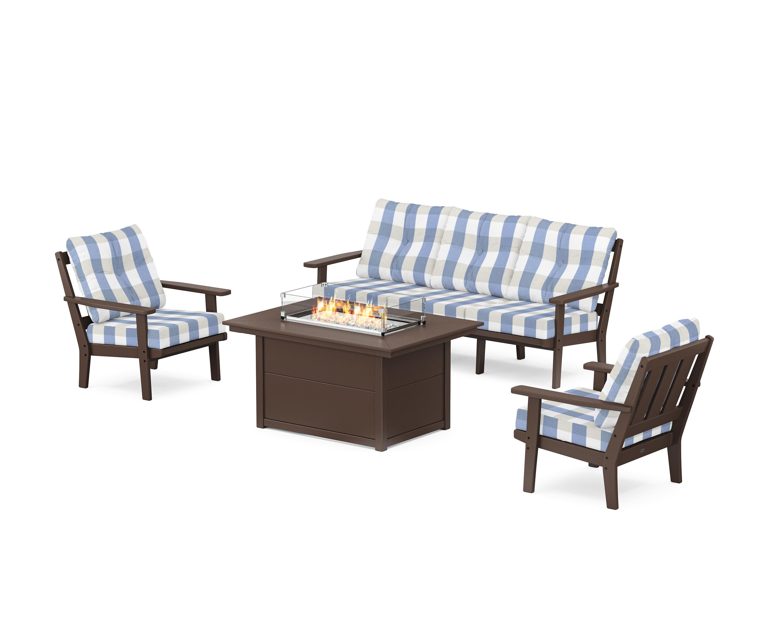 Oxford Deep Seating Fire Pit Table Set - Image 126