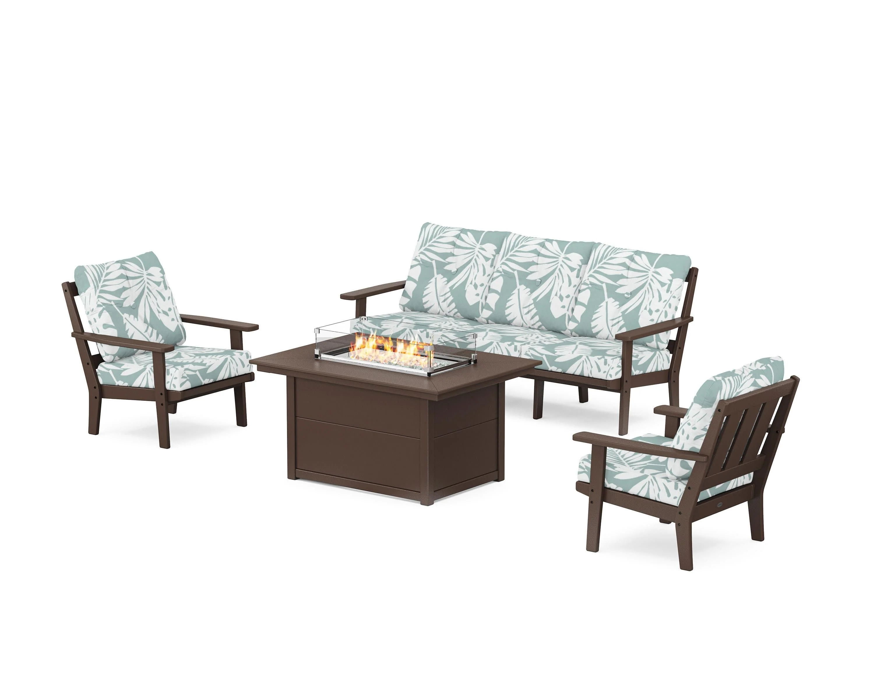 Oxford Deep Seating Fire Pit Table Set - Image 136