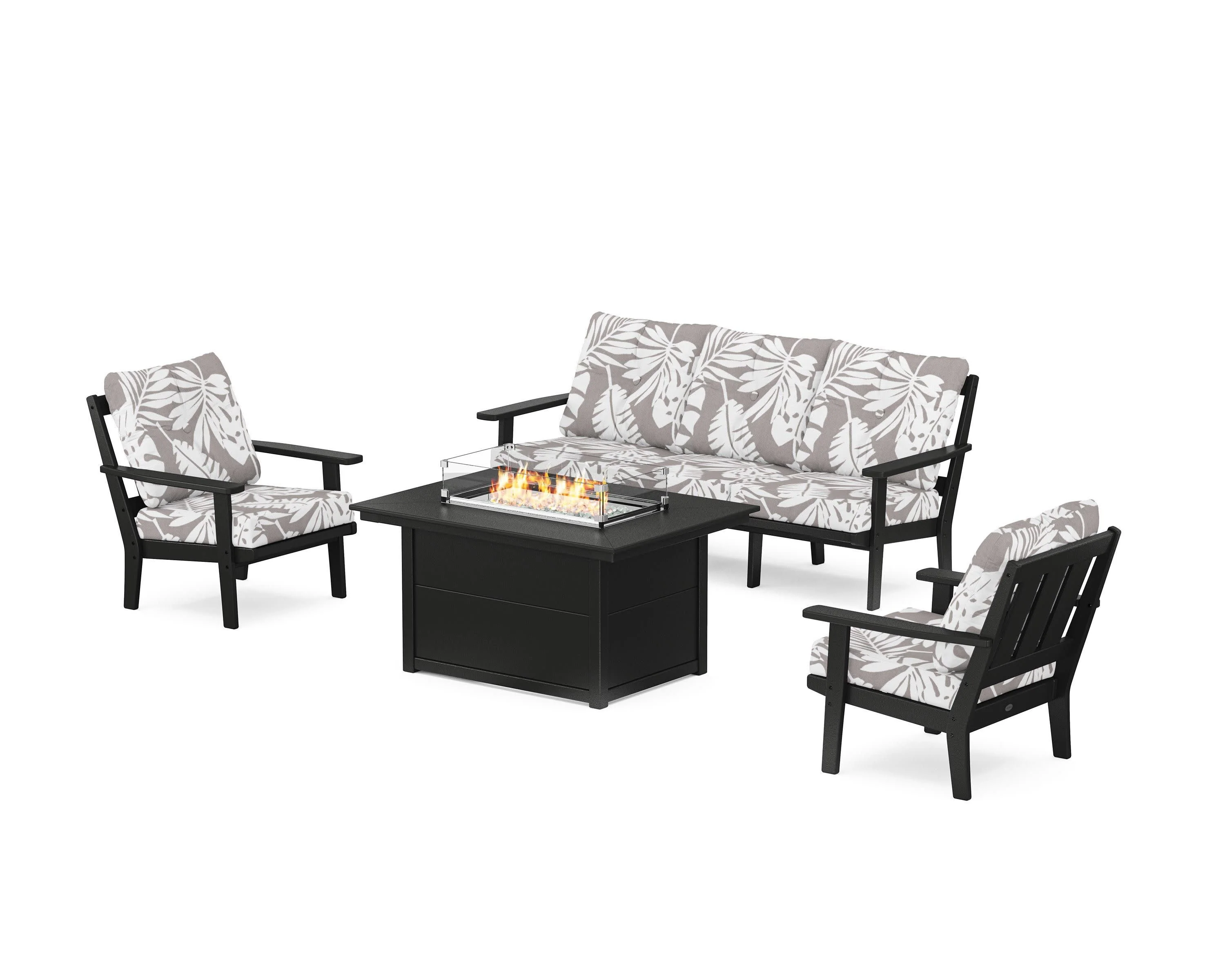 Oxford Deep Seating Fire Pit Table Set - Image 148
