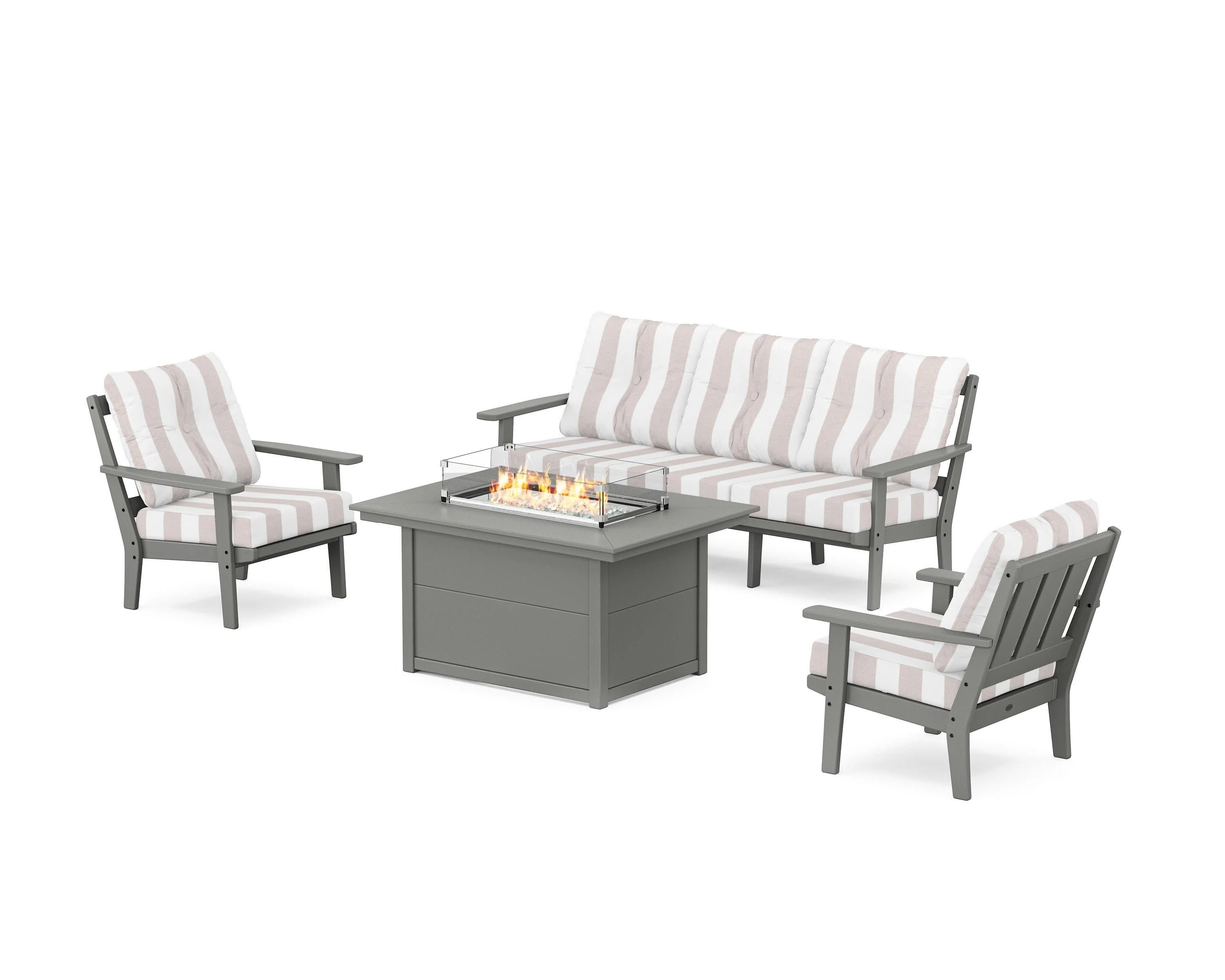Oxford Deep Seating Fire Pit Table Set - Image 167