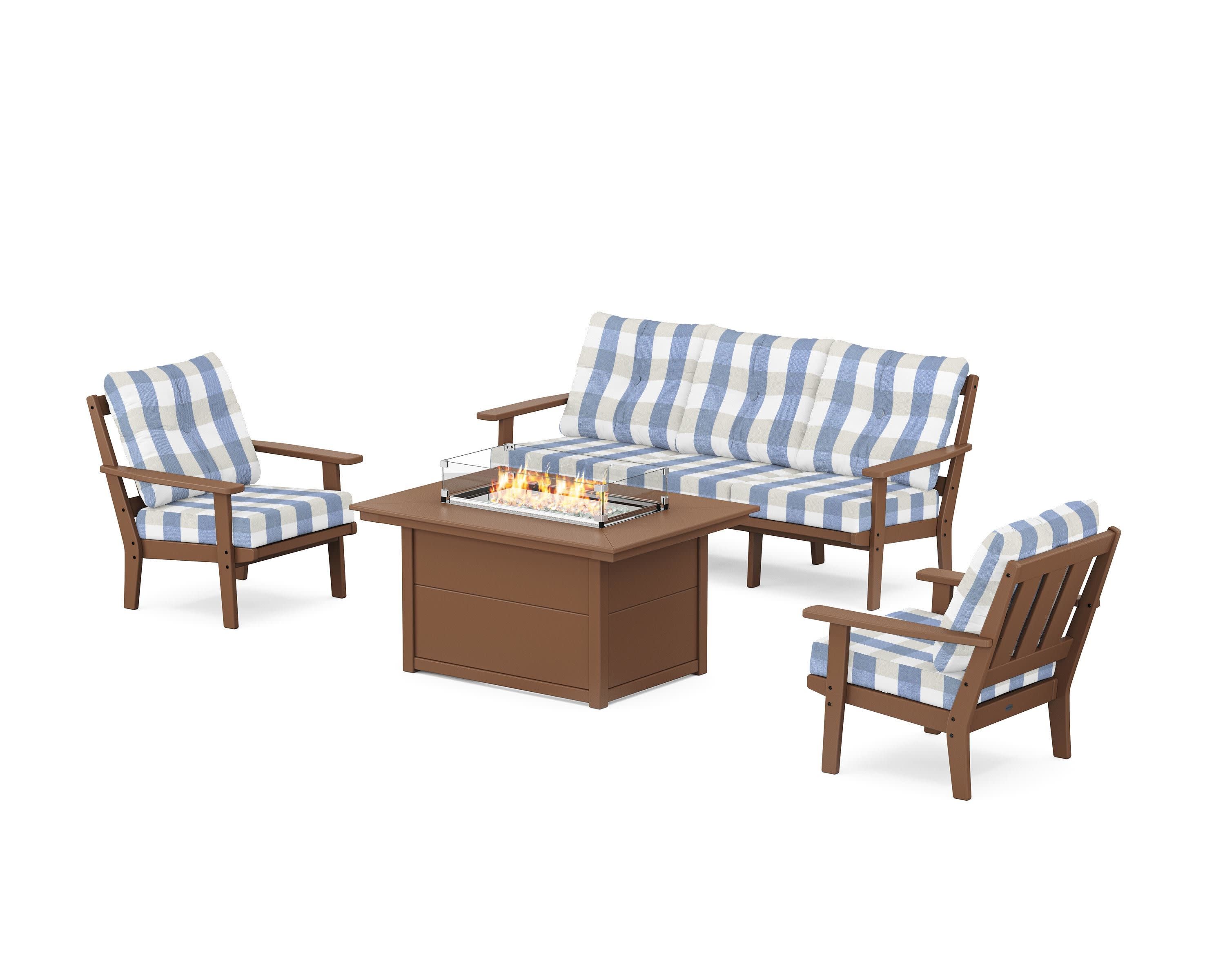 Oxford Deep Seating Fire Pit Table Set - Image 180