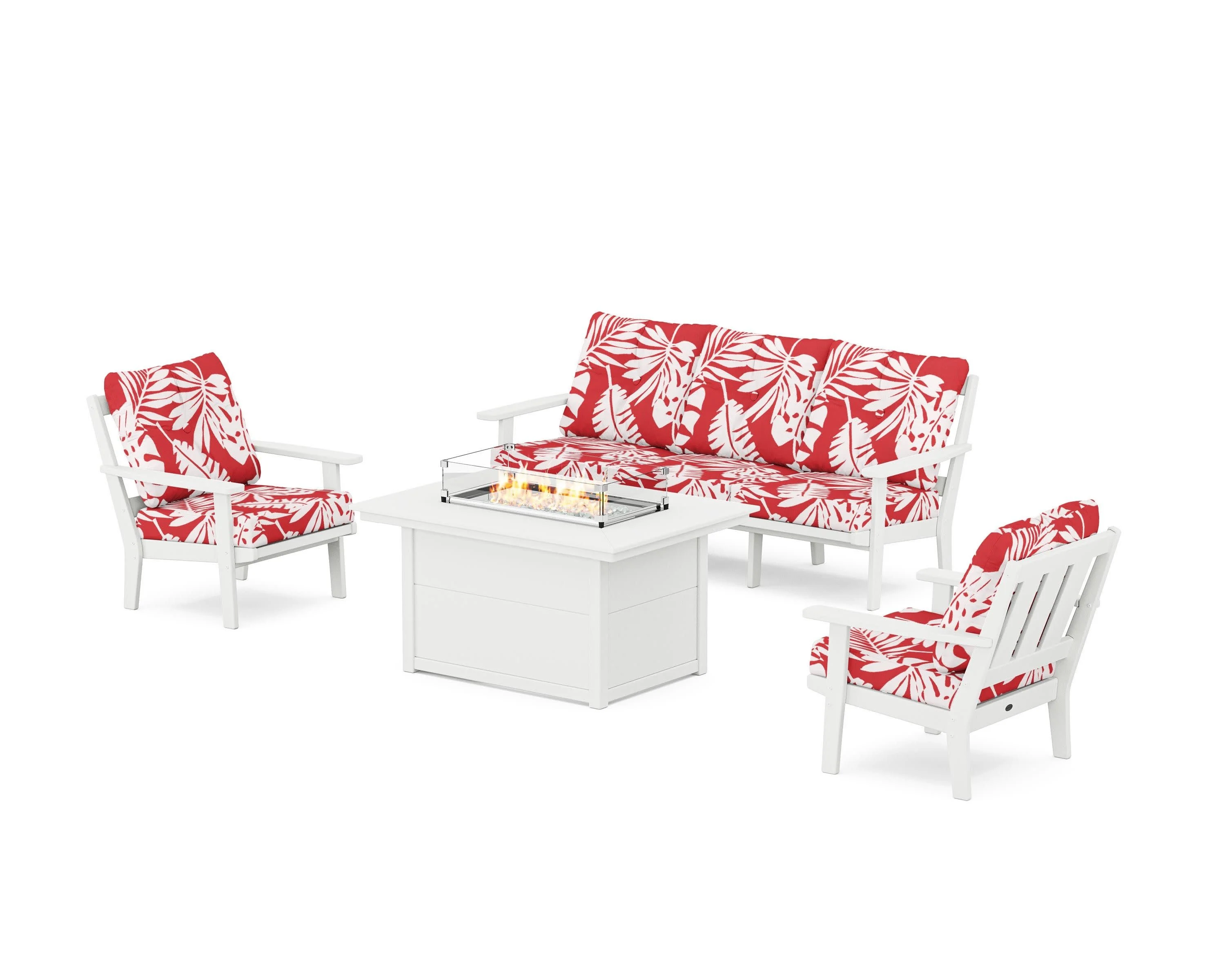Oxford Deep Seating Fire Pit Table Set - Image 187