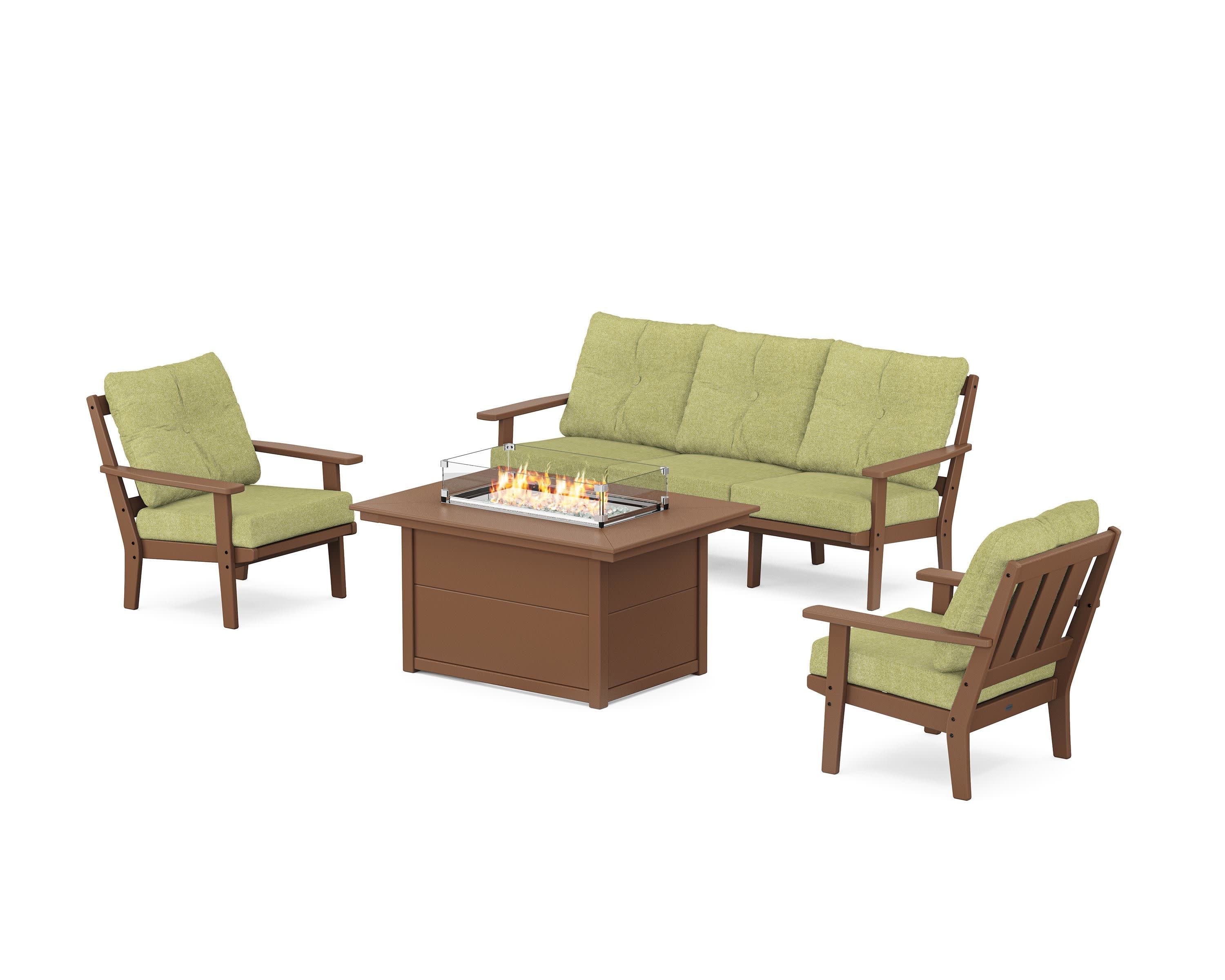 Oxford Deep Seating Fire Pit Table Set - Image 31