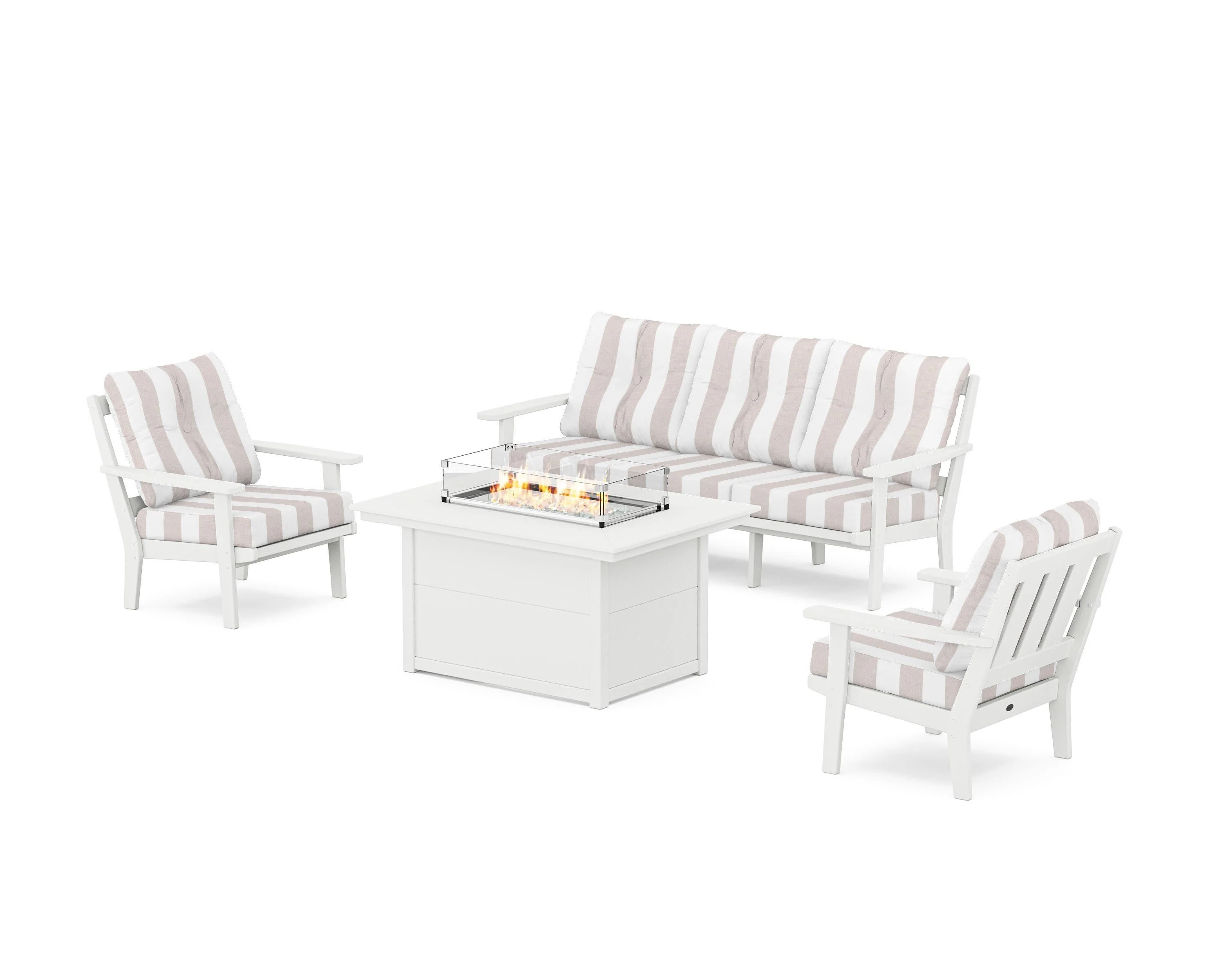 Oxford Deep Seating Fire Pit Table Set - Image 41