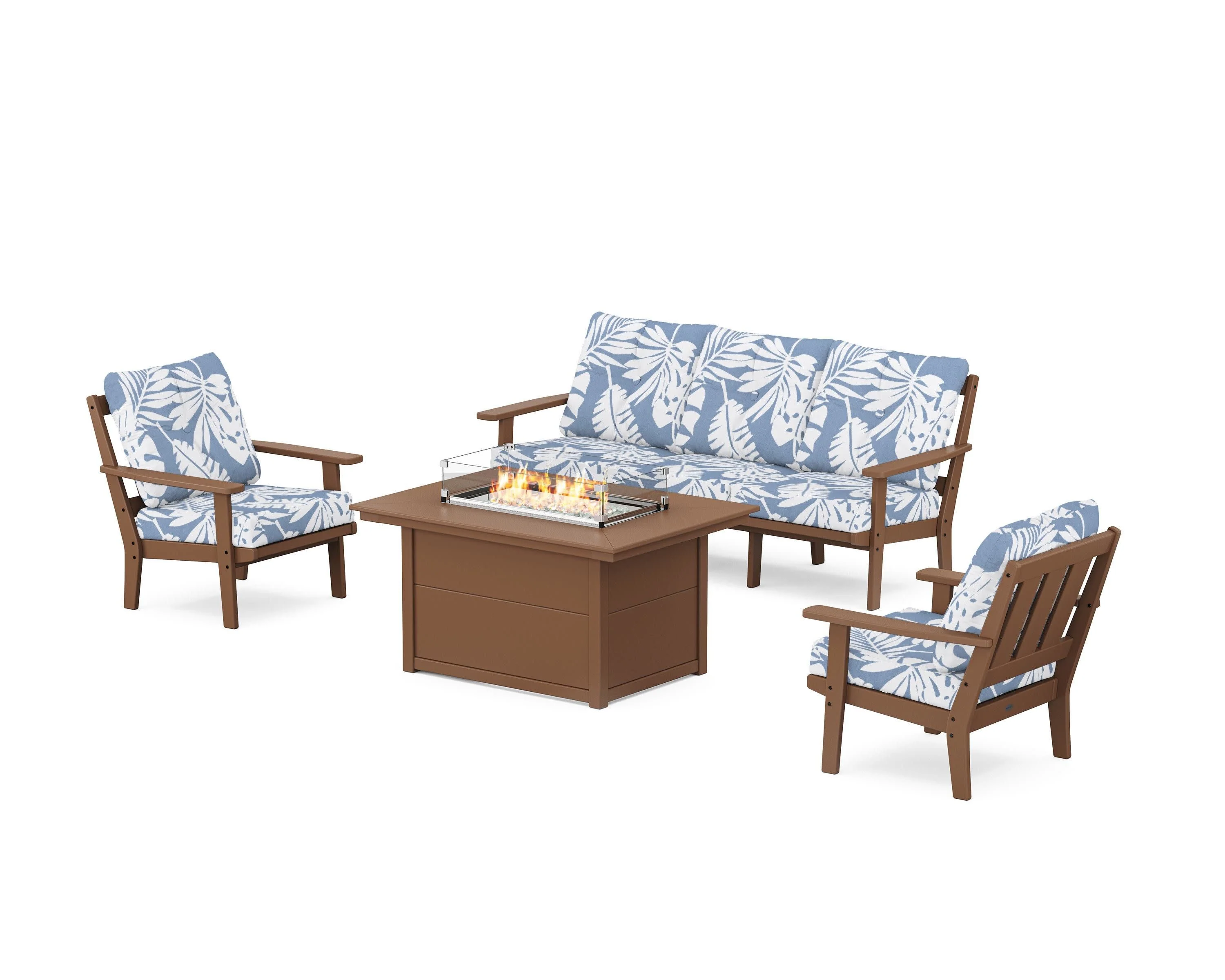 Oxford Deep Seating Fire Pit Table Set - Image 55