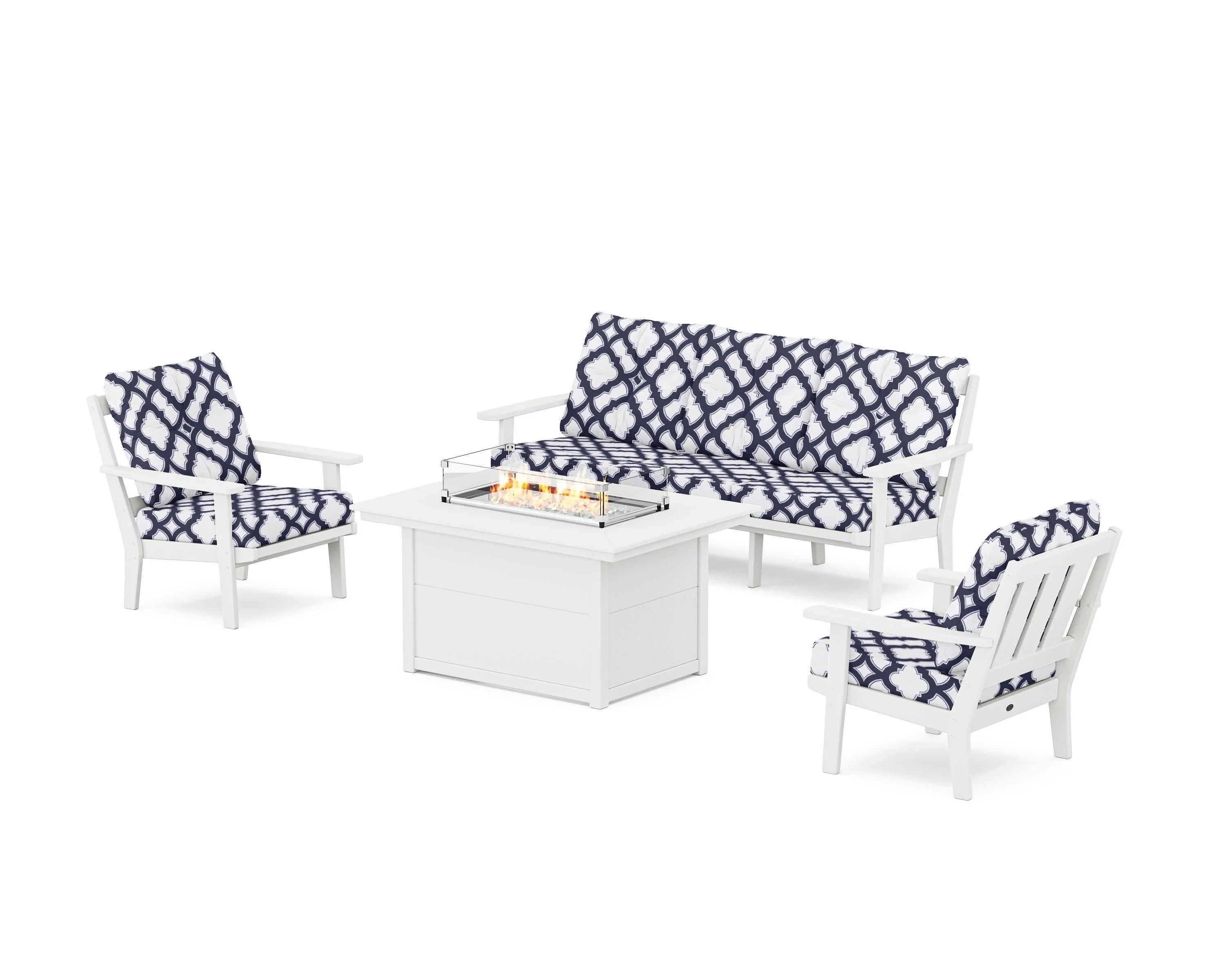 Oxford Deep Seating Fire Pit Table Set - Image 70