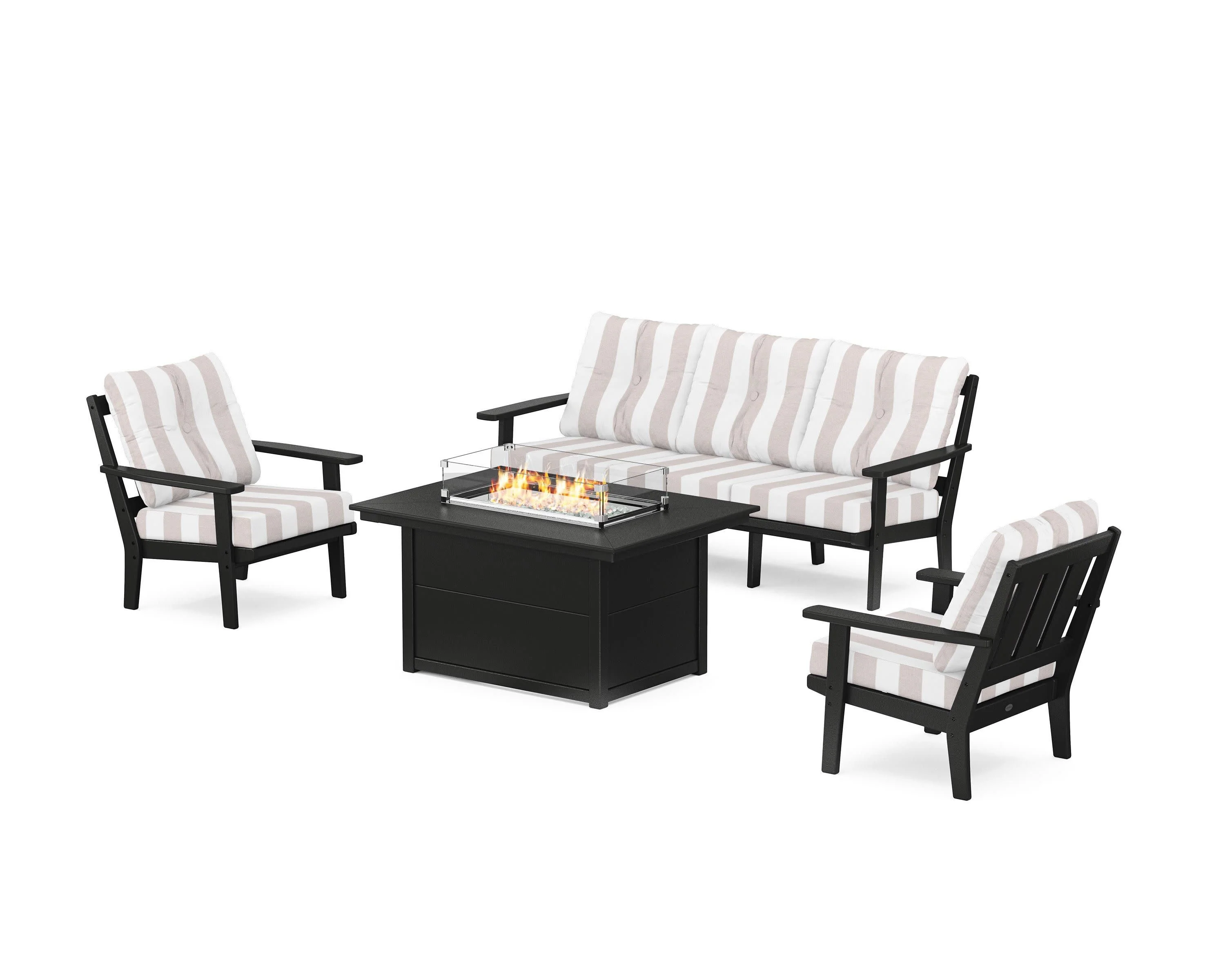 Oxford Deep Seating Fire Pit Table Set - Image 9