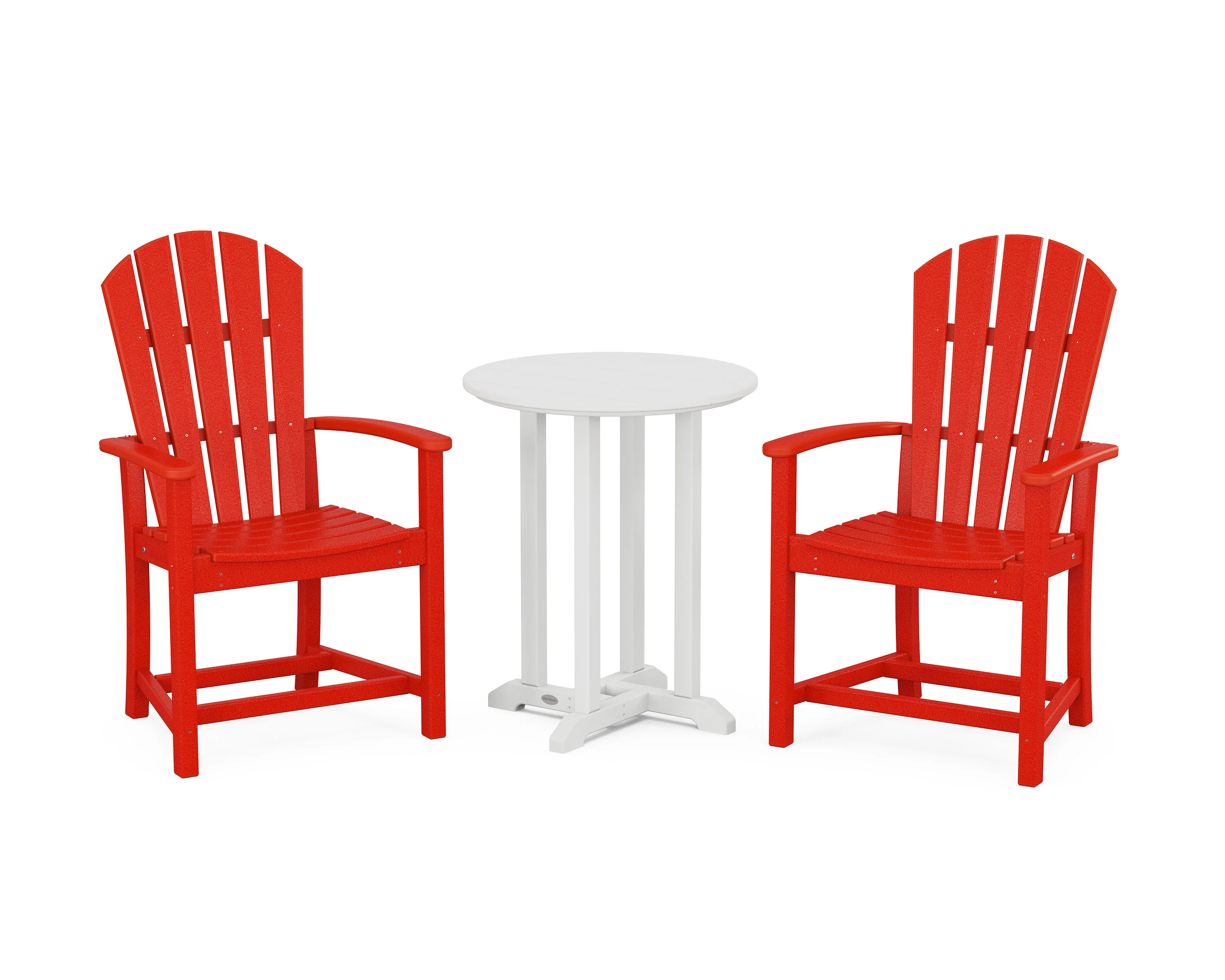 Palm Coast 3-Piece Round Farmhouse Bistro Dining Set - Image 10