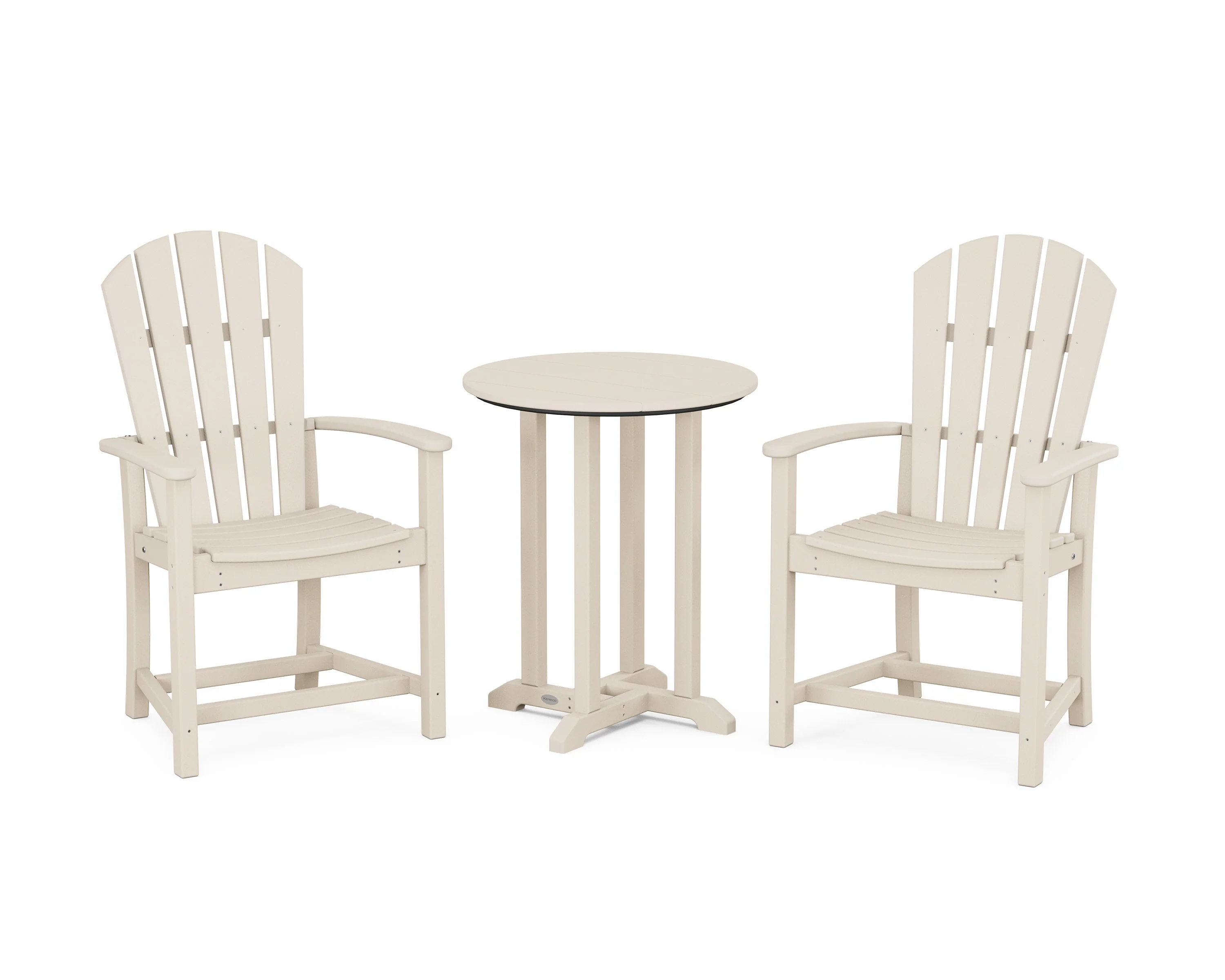 Palm Coast 3-Piece Round Farmhouse Bistro Dining Set - Image 11