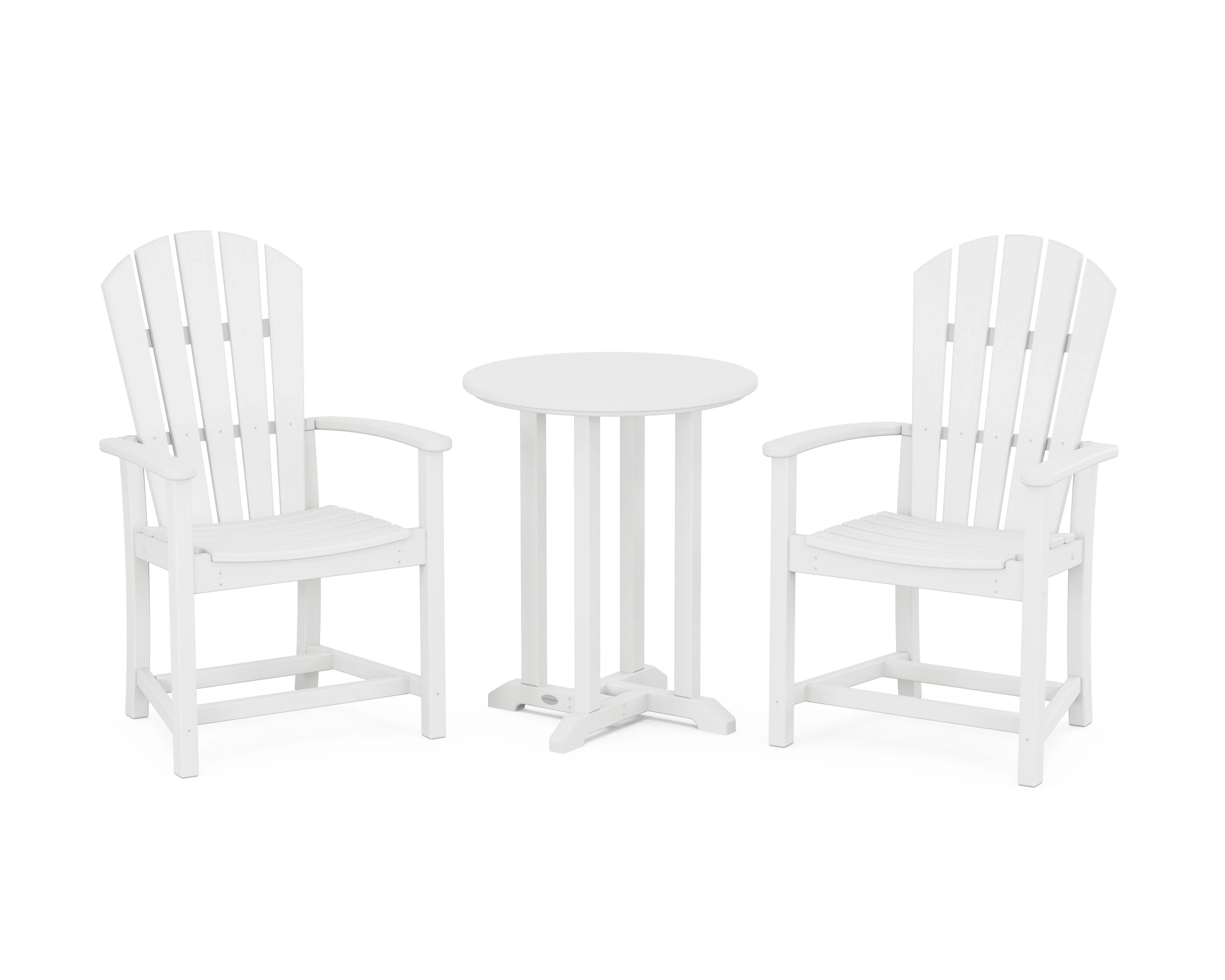 Palm Coast 3-Piece Round Farmhouse Bistro Dining Set - Image 12