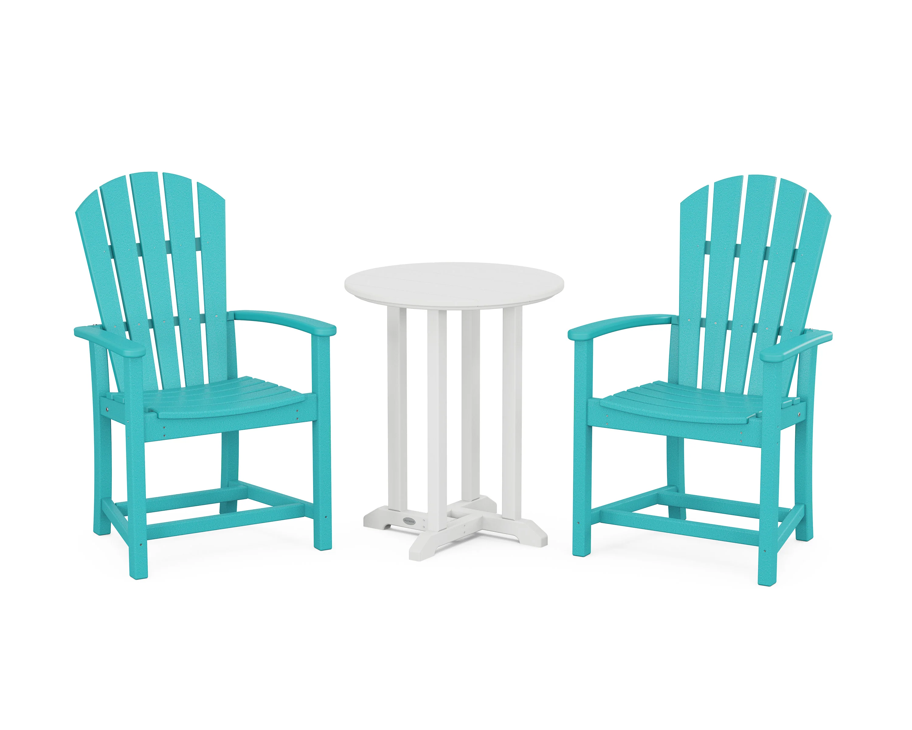 Palm Coast 3-Piece Round Farmhouse Bistro Dining Set - Image 14