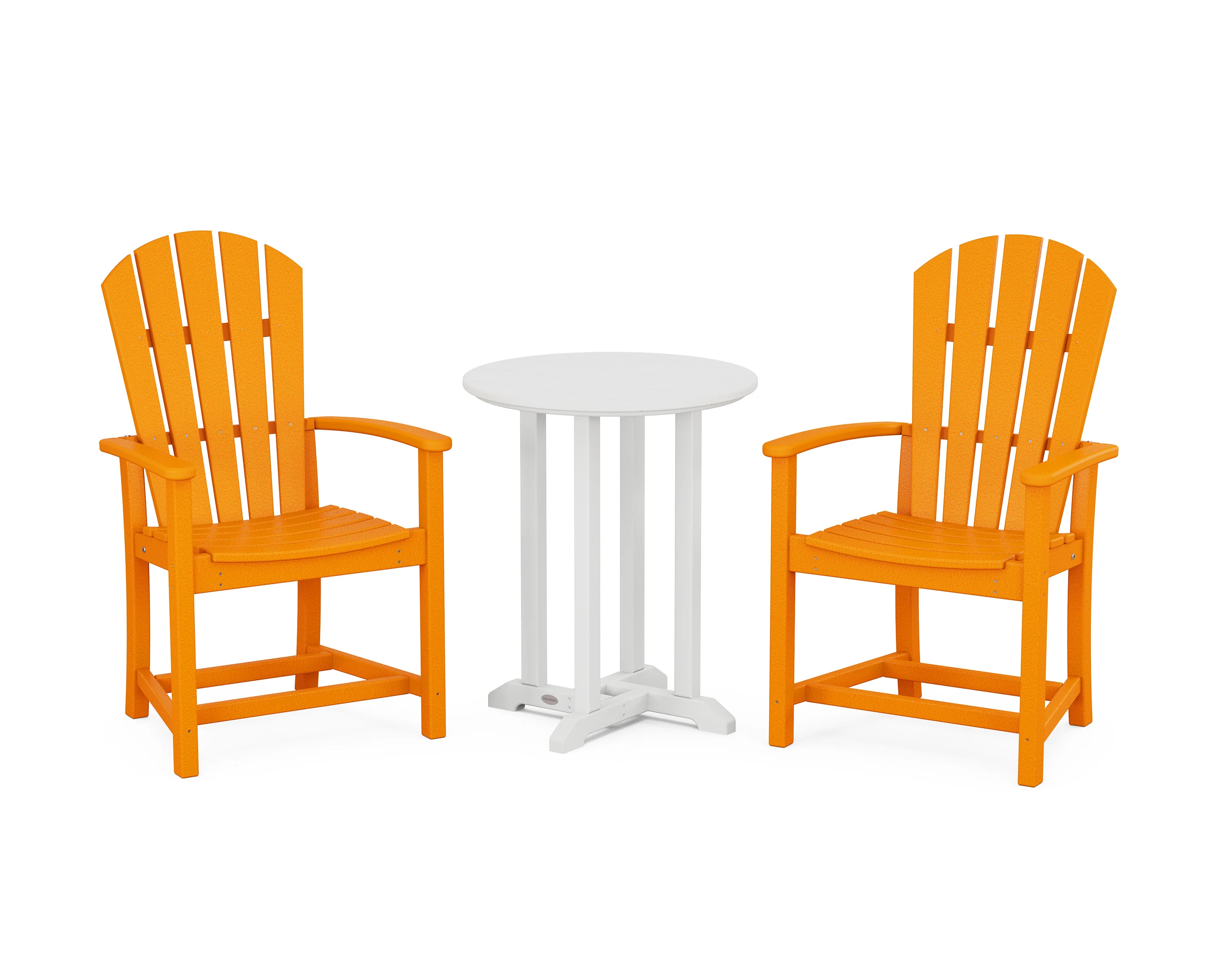 Palm Coast 3-Piece Round Farmhouse Bistro Dining Set - Image 15