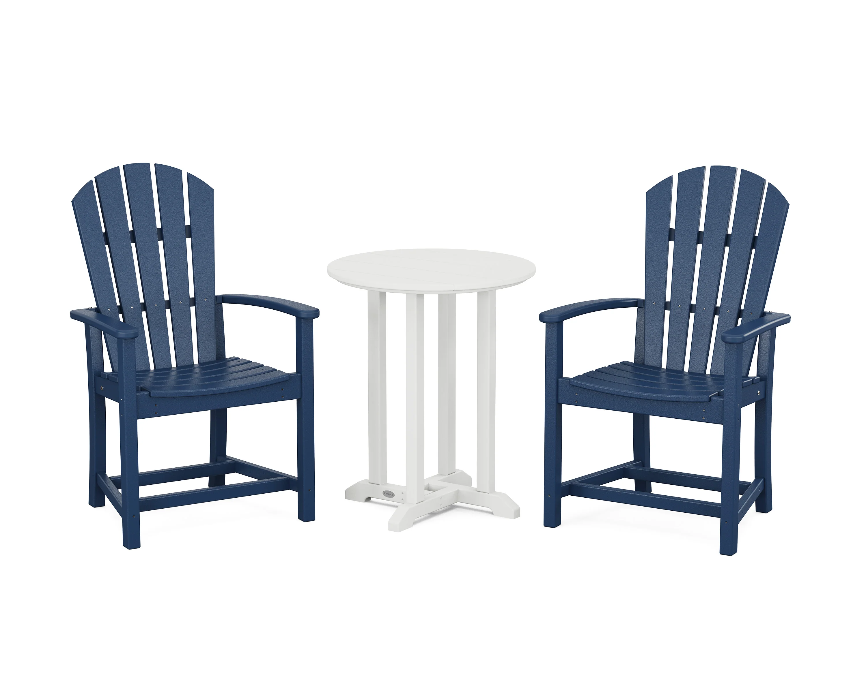 Palm Coast 3-Piece Round Farmhouse Bistro Dining Set - Image 7