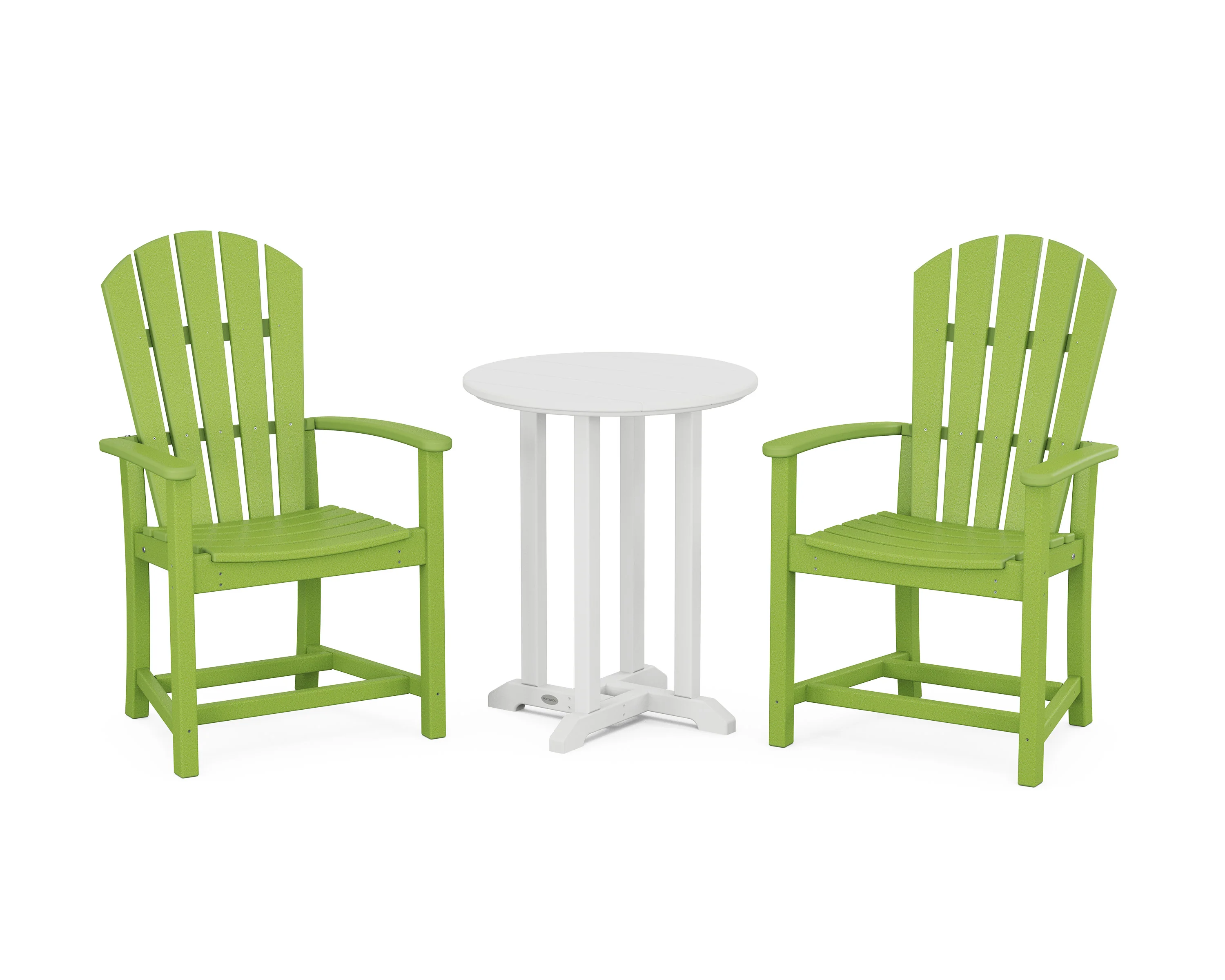 Palm Coast 3-Piece Round Farmhouse Bistro Dining Set - Image 9