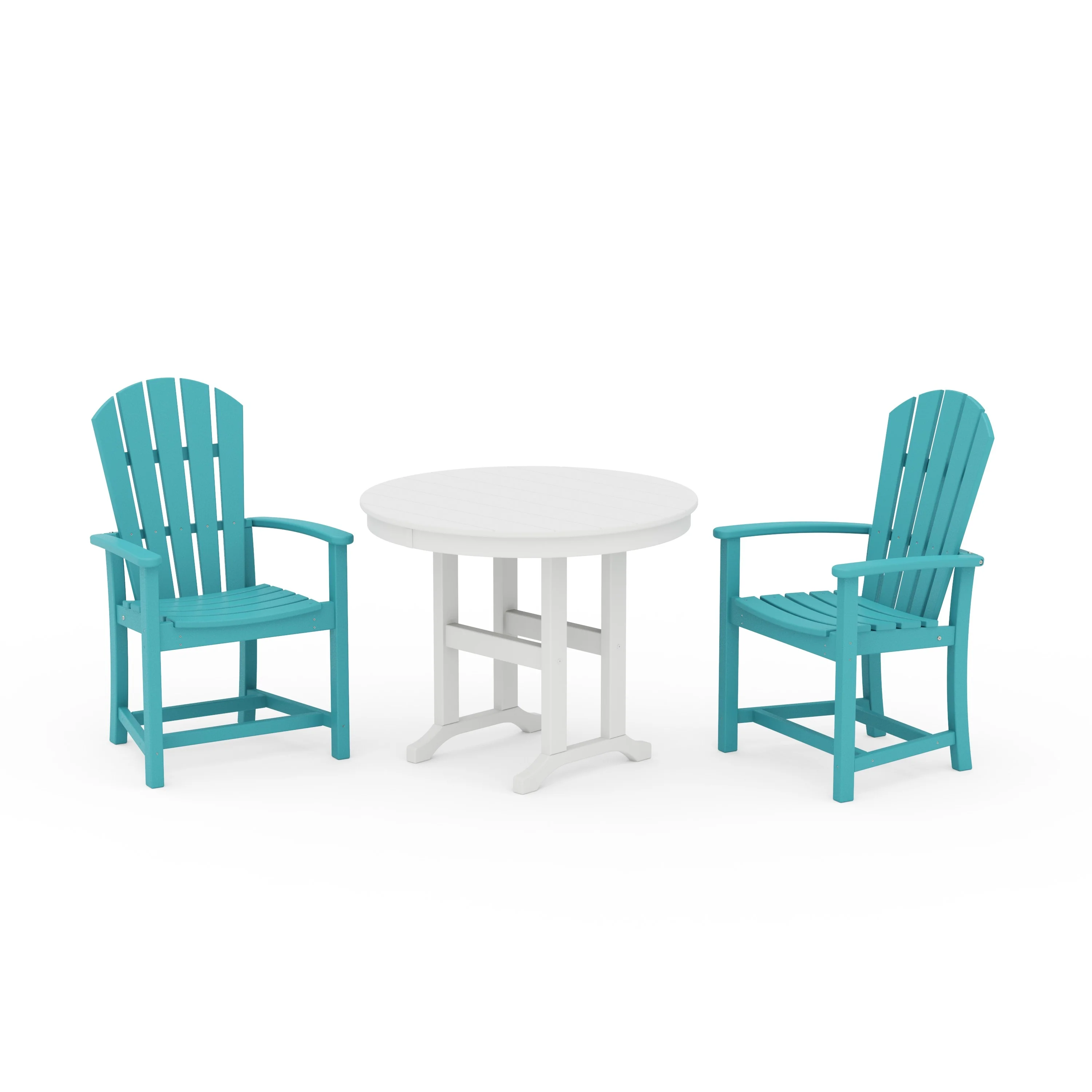 Palm Coast 3-Piece Round Farmhouse Dining Set - Image 10