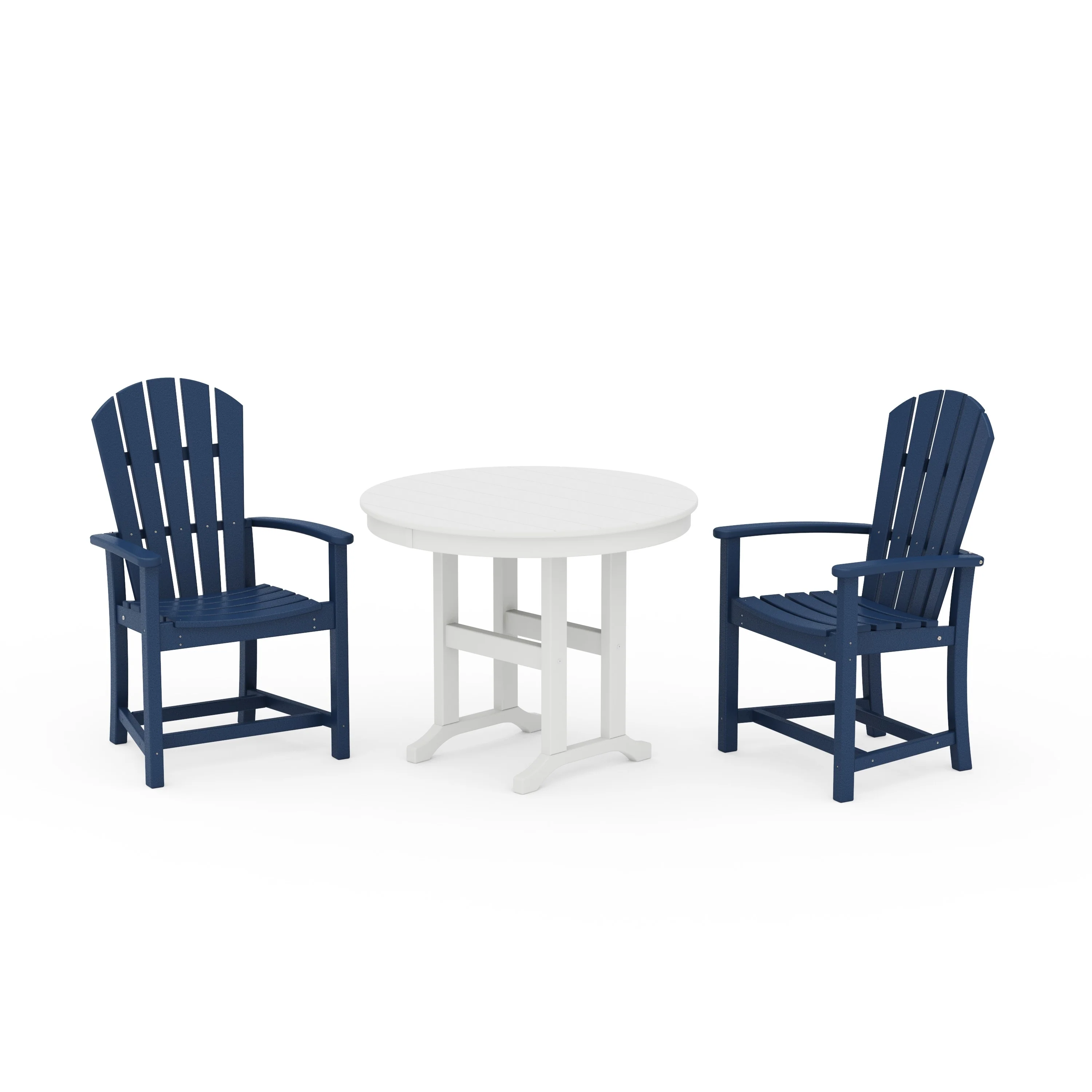 Palm Coast 3-Piece Round Farmhouse Dining Set - Image 15