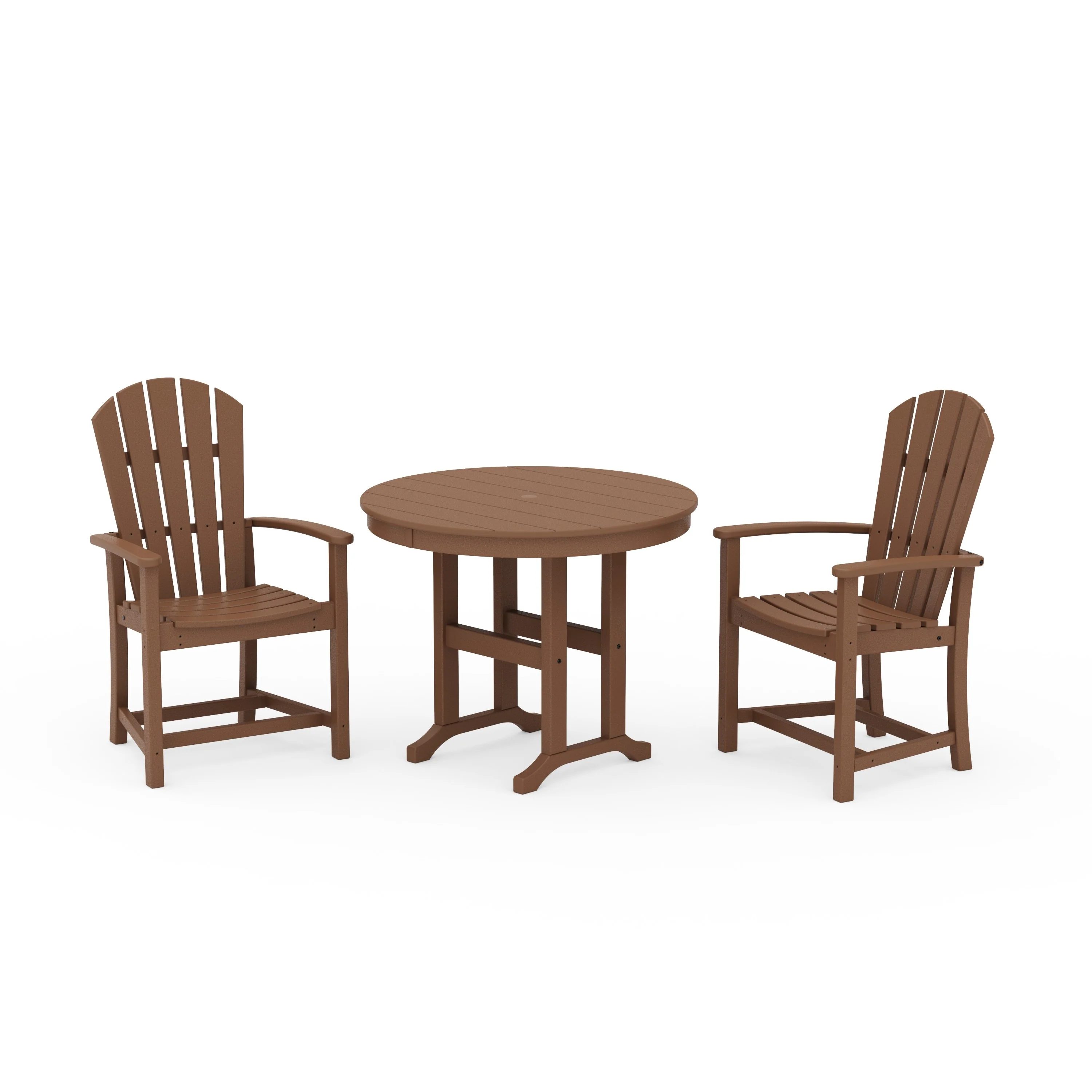 Palm Coast 3-Piece Round Farmhouse Dining Set - Image 4