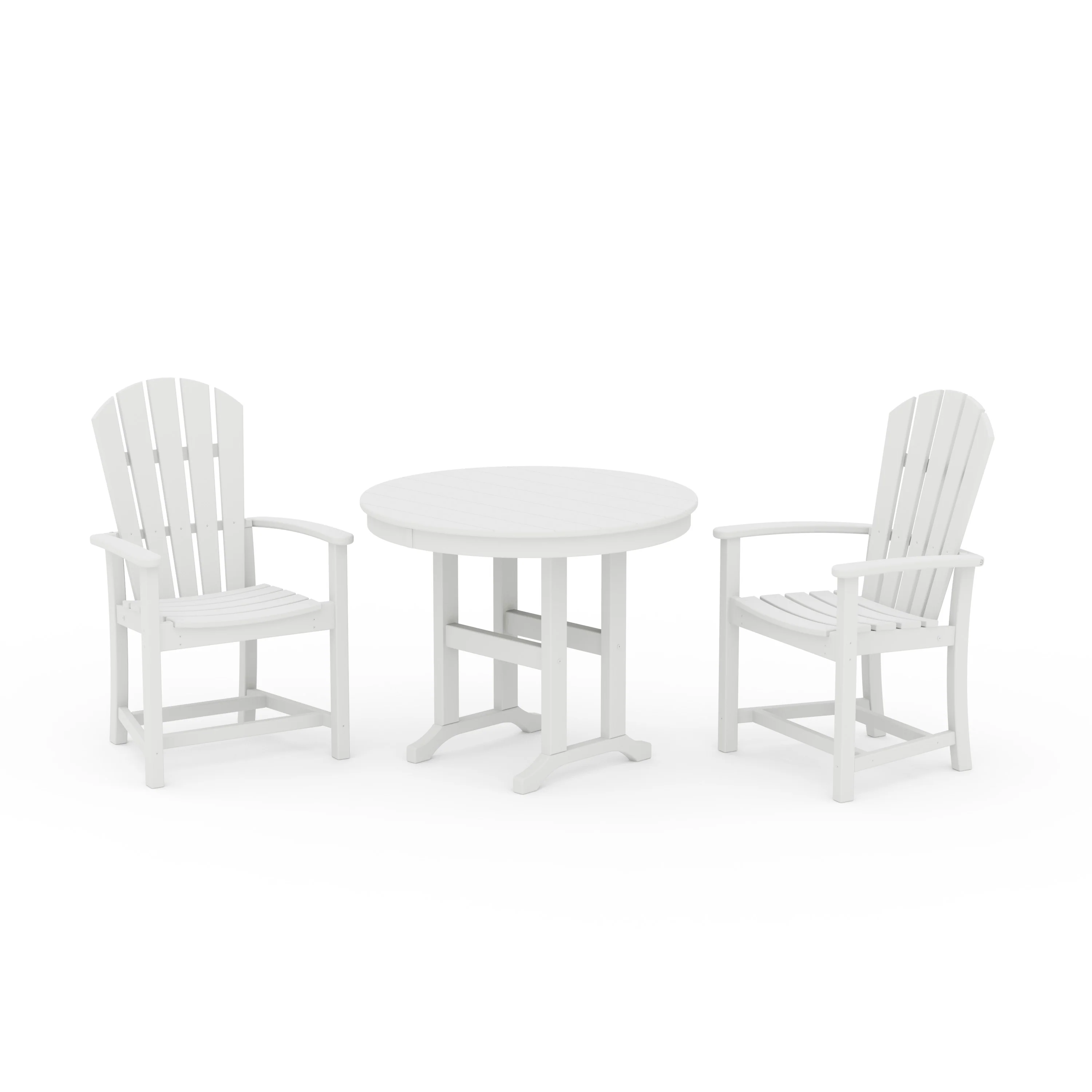 Palm Coast 3-Piece Round Farmhouse Dining Set - Image 5