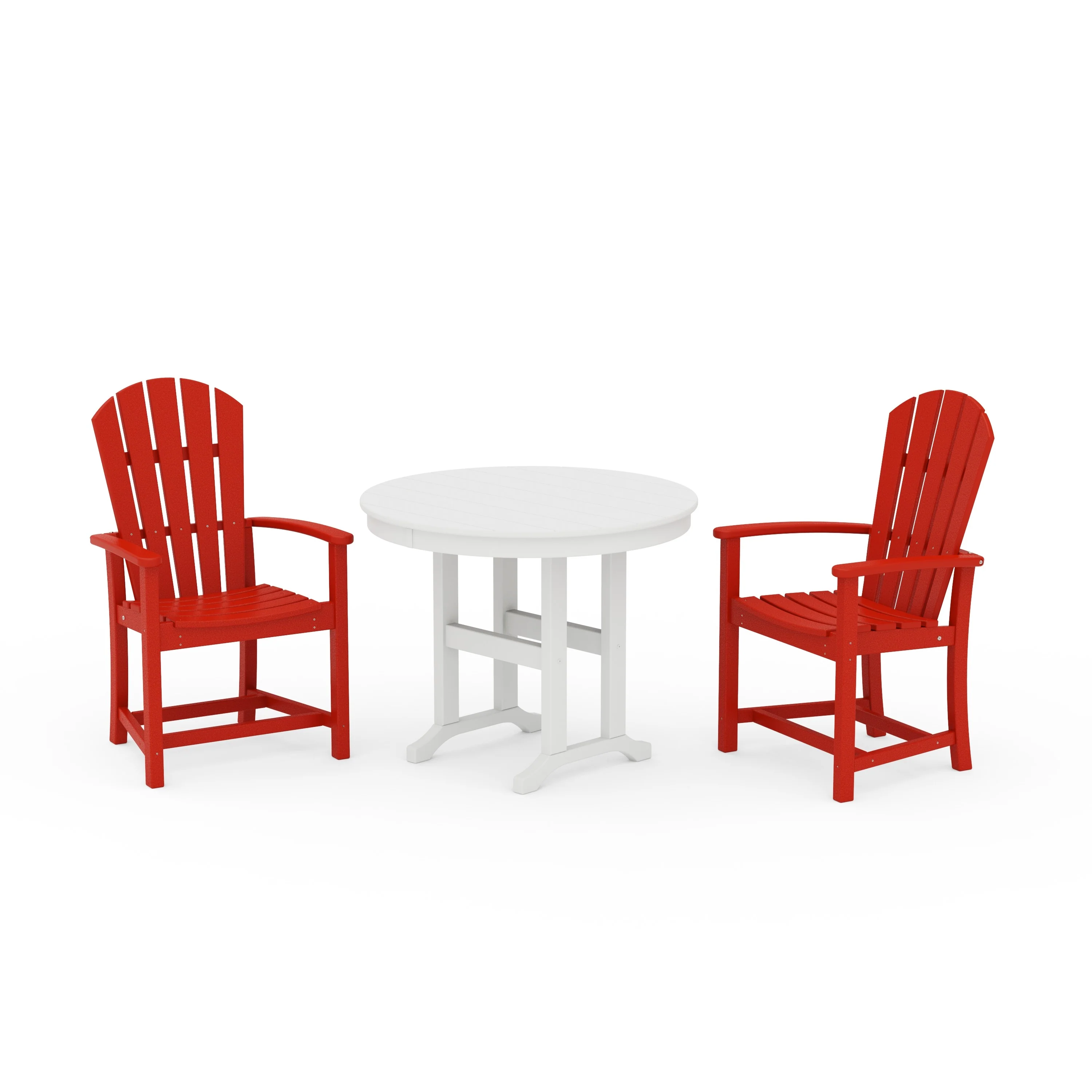 Palm Coast 3-Piece Round Farmhouse Dining Set - Image 7