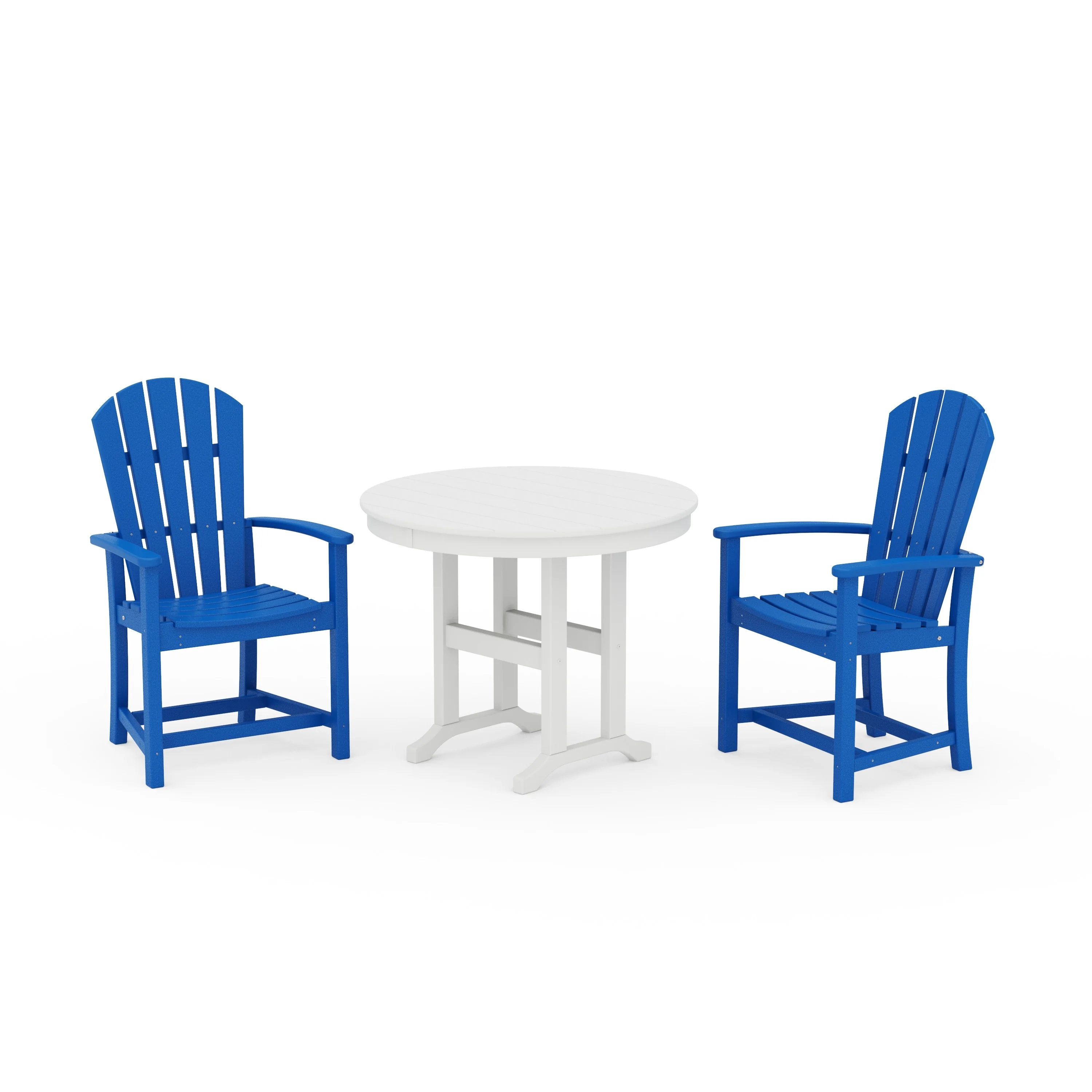 Palm Coast 3-Piece Round Farmhouse Dining Set - Image 8