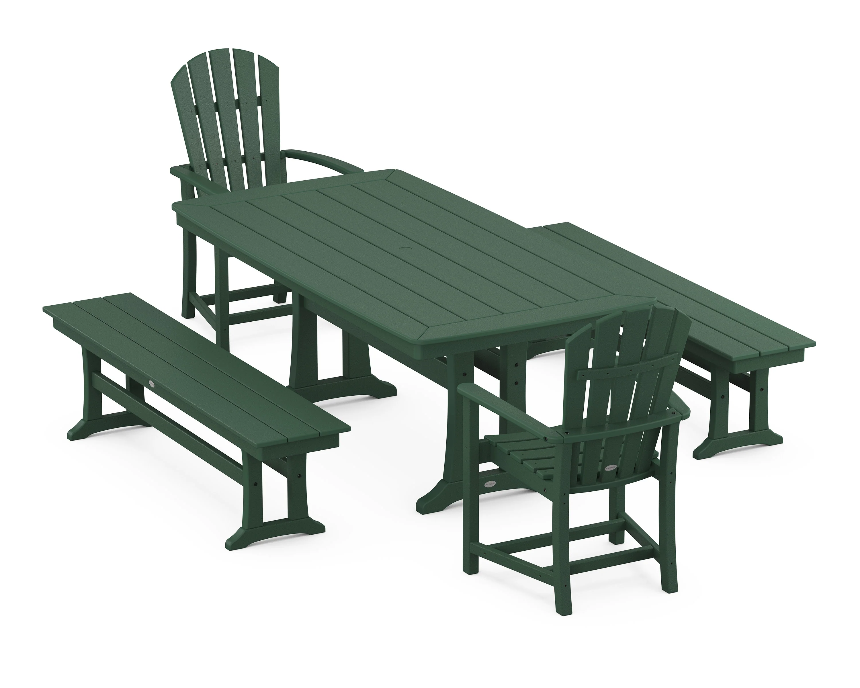 Palm Coast 5-Piece Dining Set with Trestle Legs - Image 9