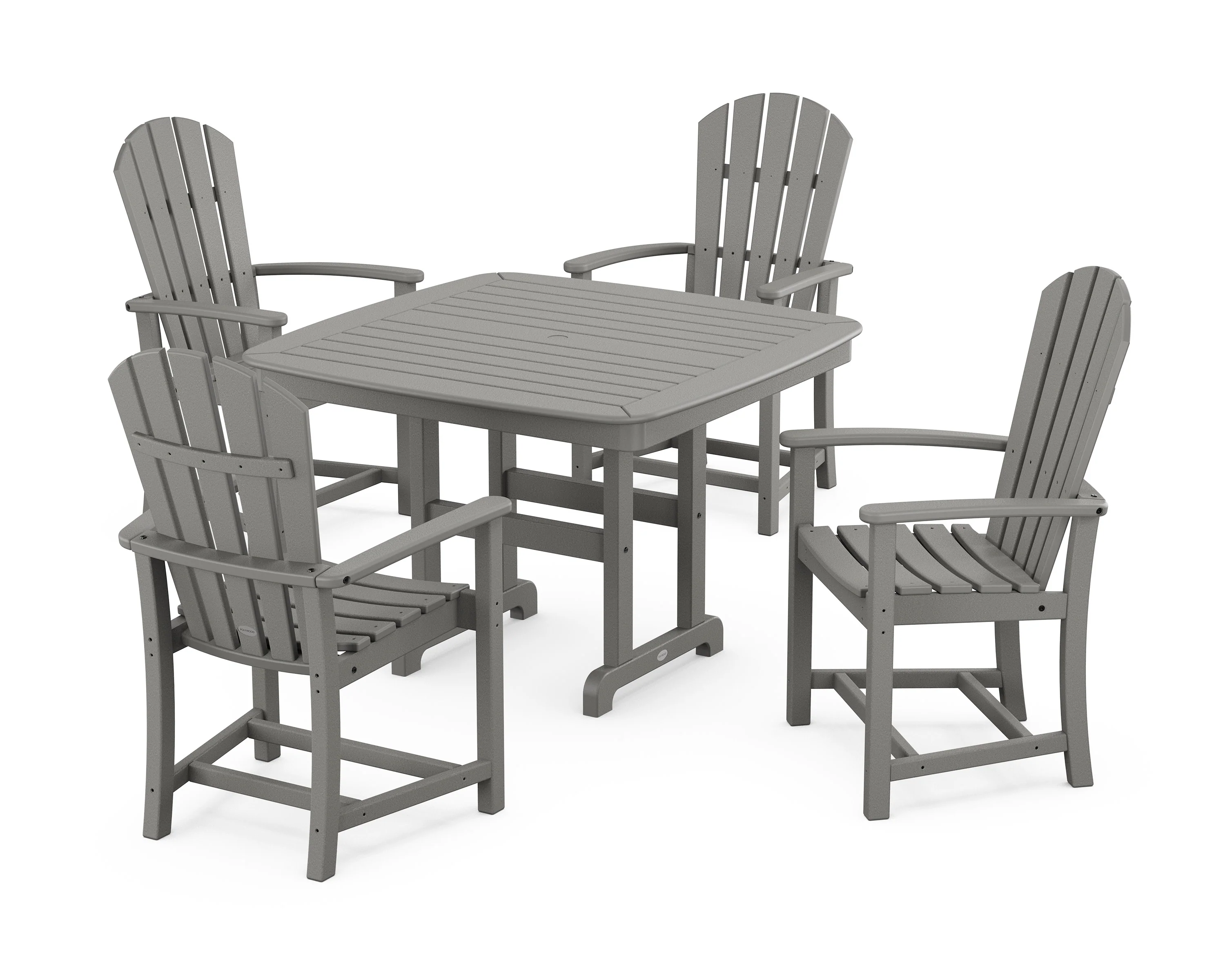 Palm Coast 5-Piece Dining Set with Trestle Legs