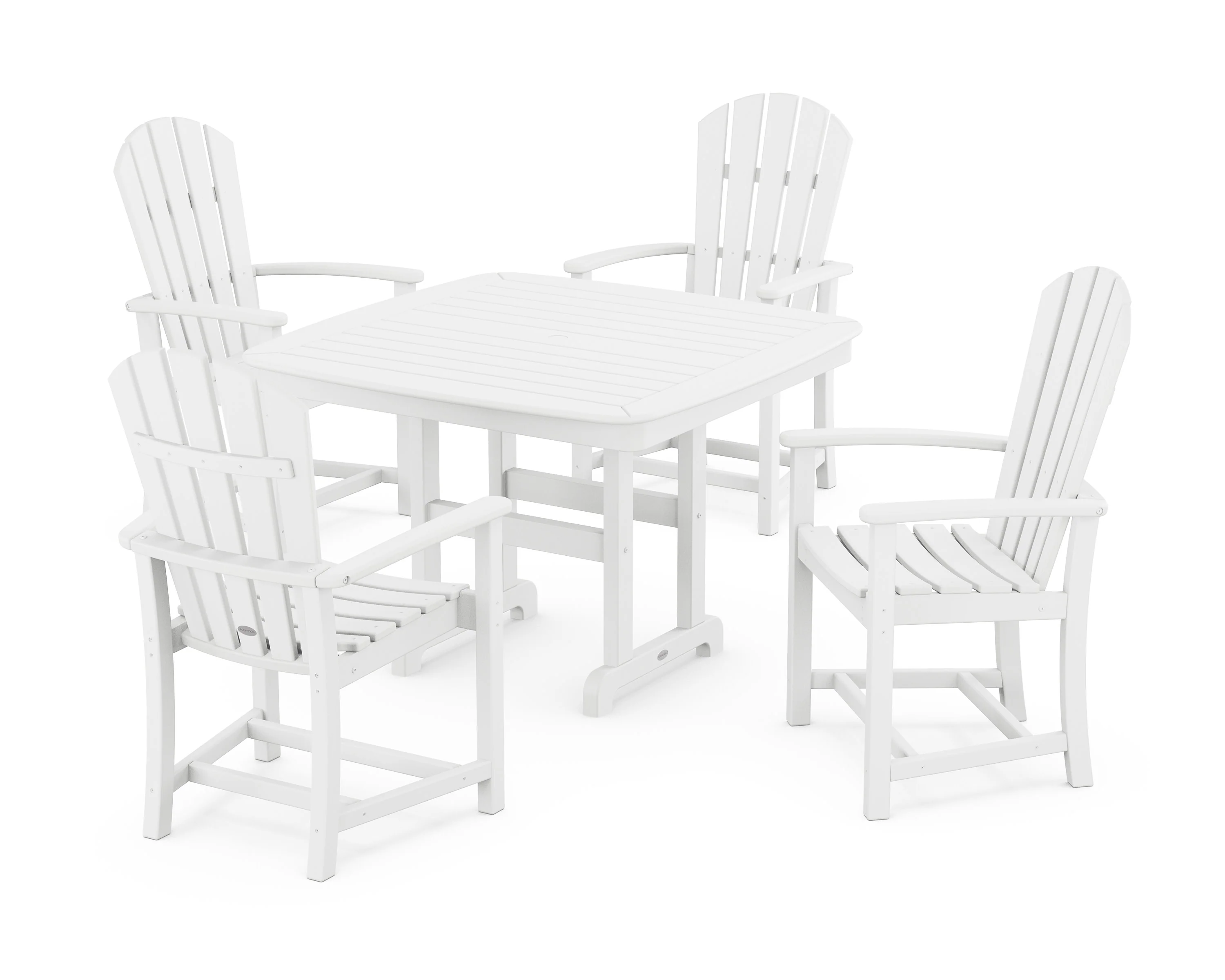 Palm Coast 5-Piece Dining Set with Trestle Legs - Image 12