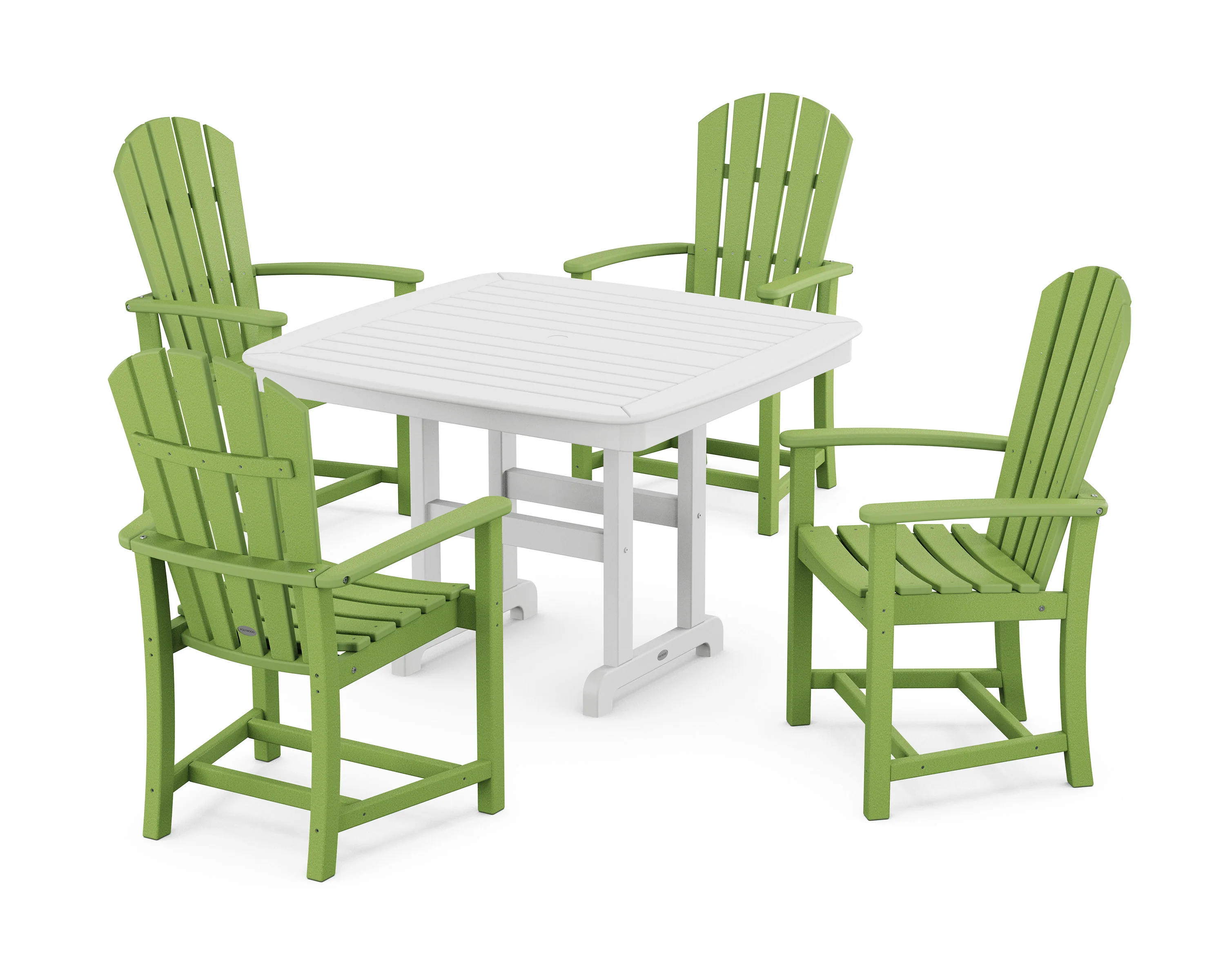 Palm Coast 5-Piece Dining Set with Trestle Legs - Image 13