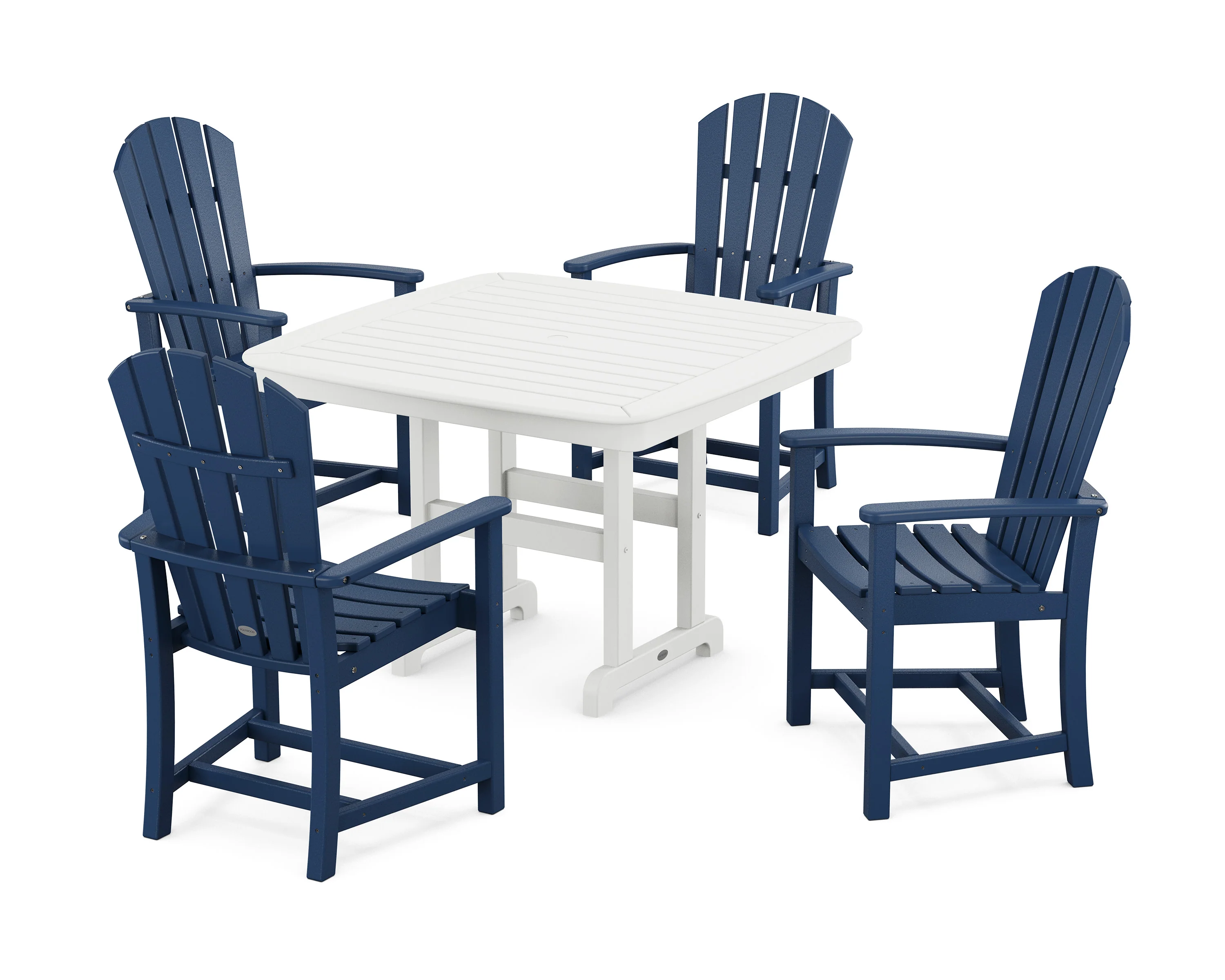 Palm Coast 5-Piece Dining Set with Trestle Legs - Image 14