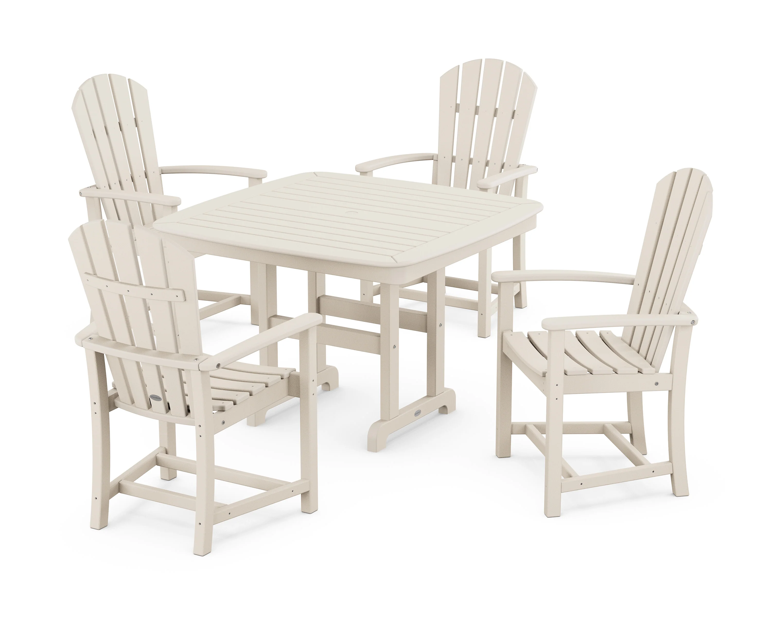 Palm Coast 5-Piece Dining Set with Trestle Legs - Image 15