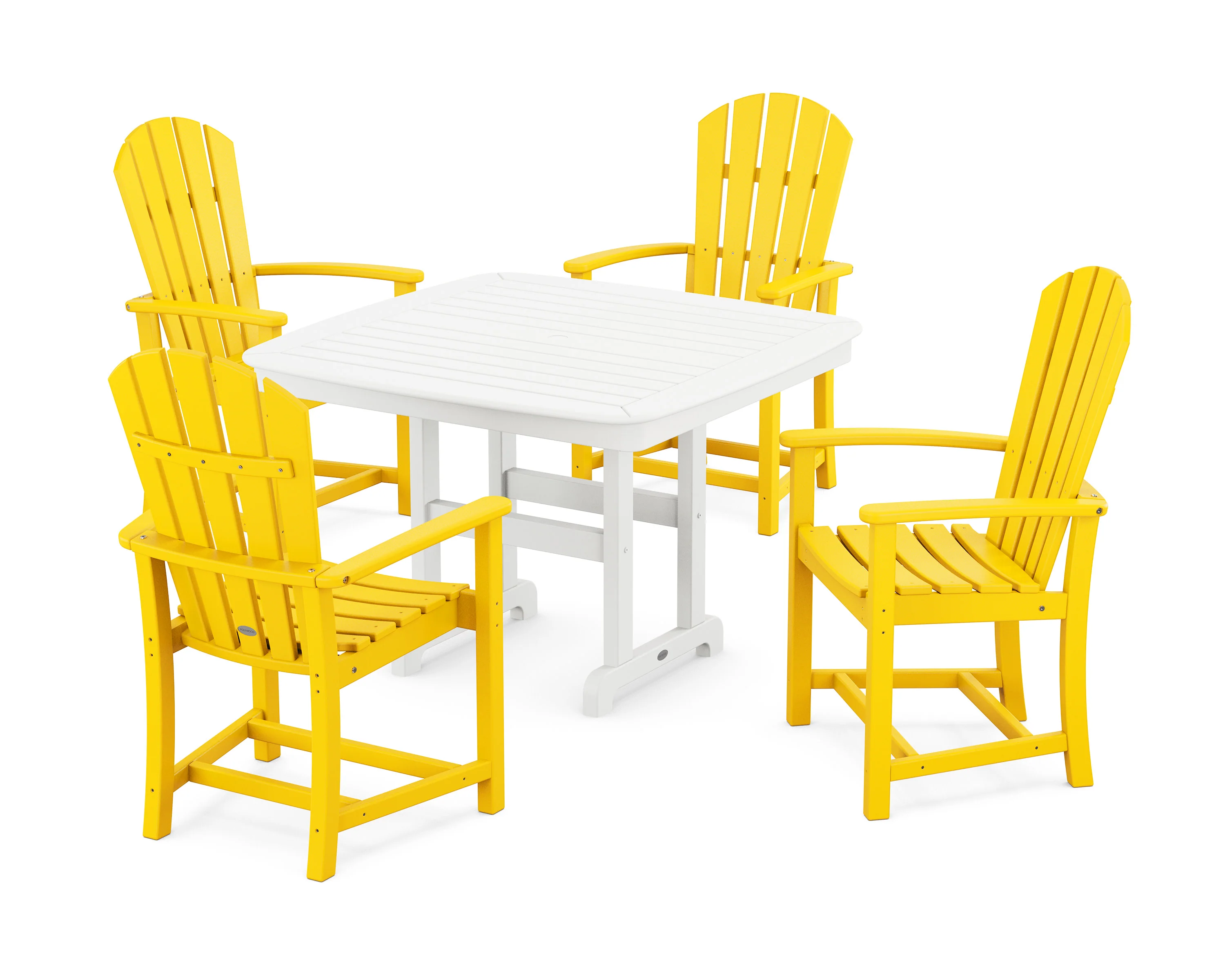 Palm Coast 5-Piece Dining Set with Trestle Legs - Image 5