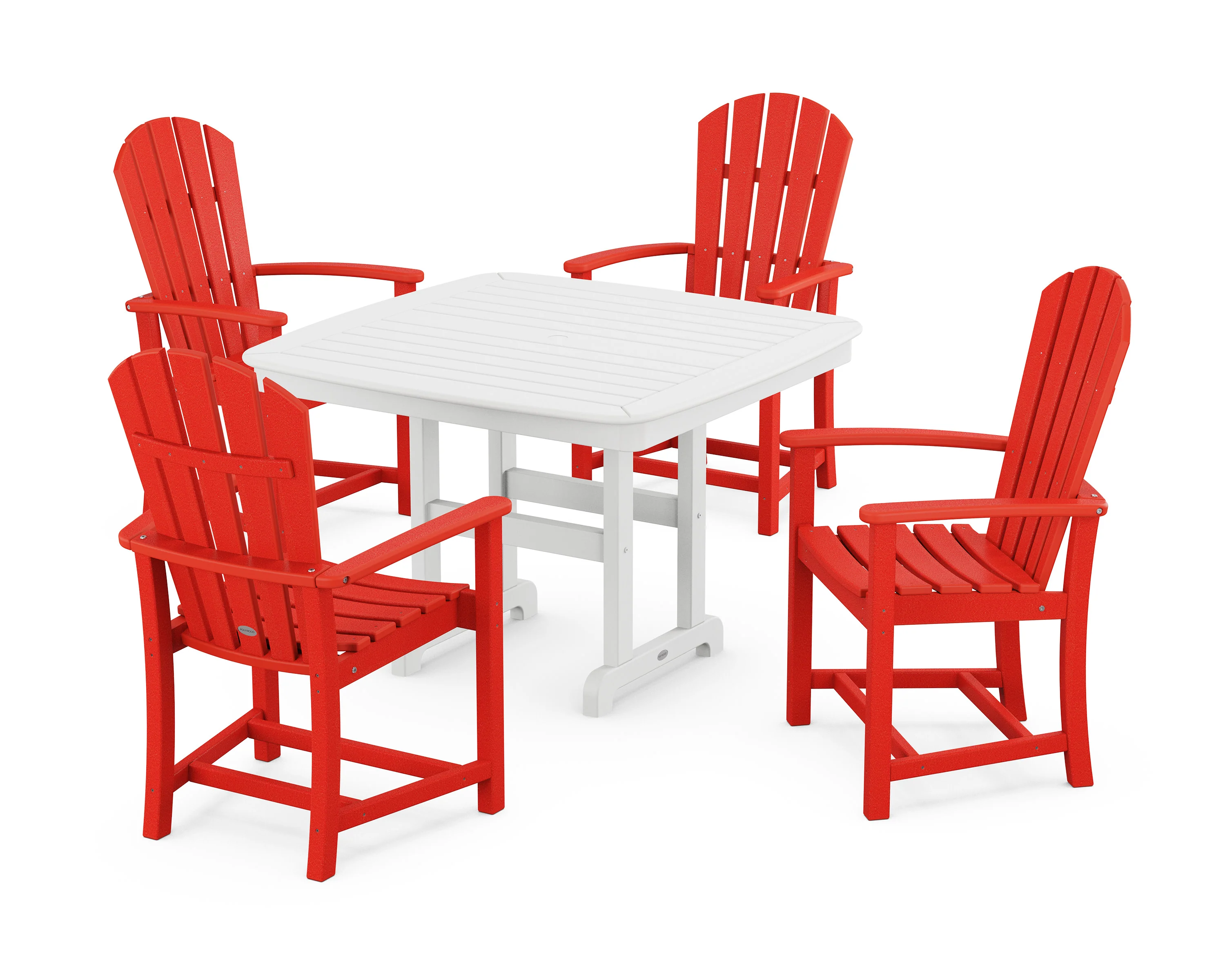 Palm Coast 5-Piece Dining Set with Trestle Legs - Image 8