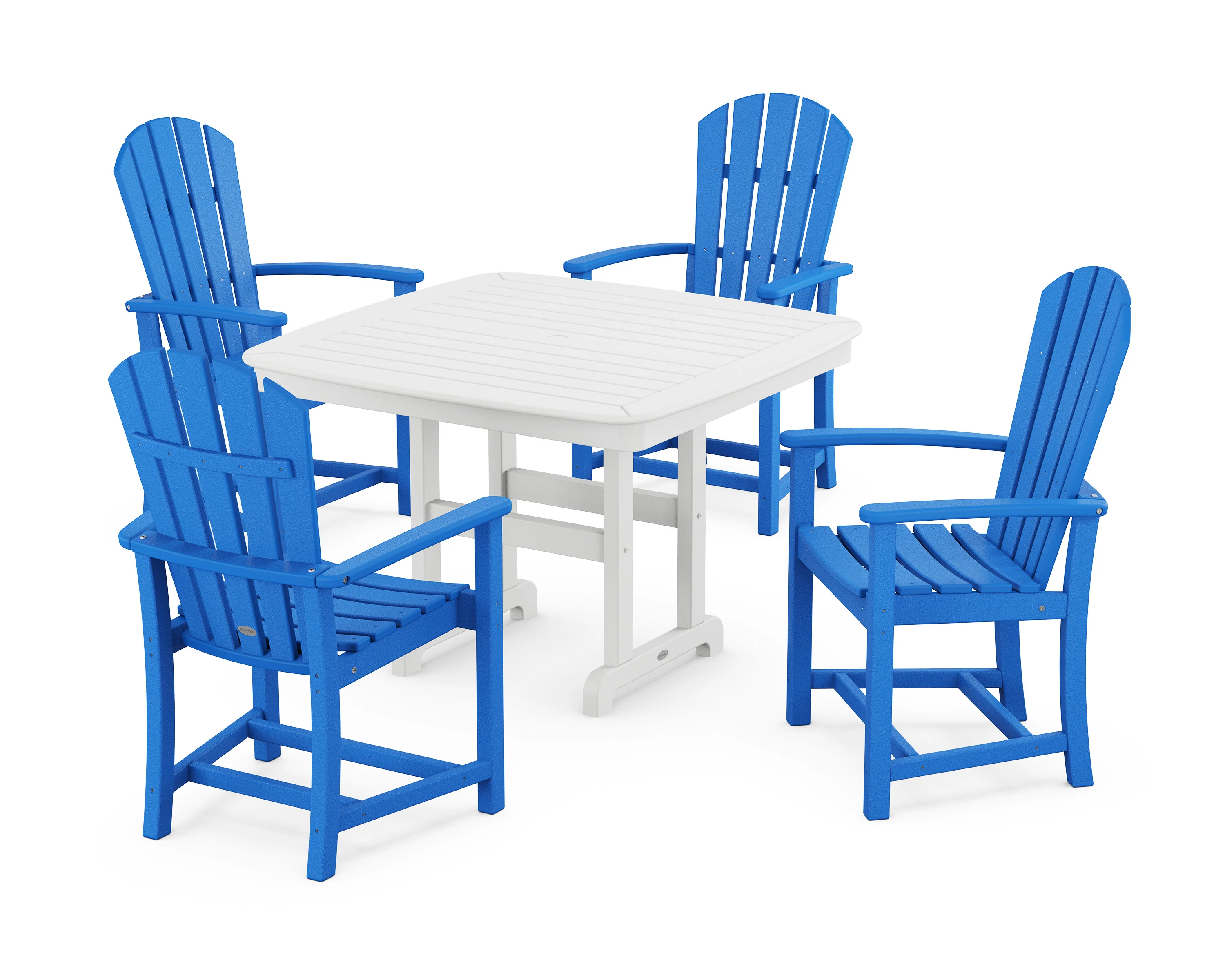 Palm Coast 5-Piece Dining Set with Trestle Legs - Image 9